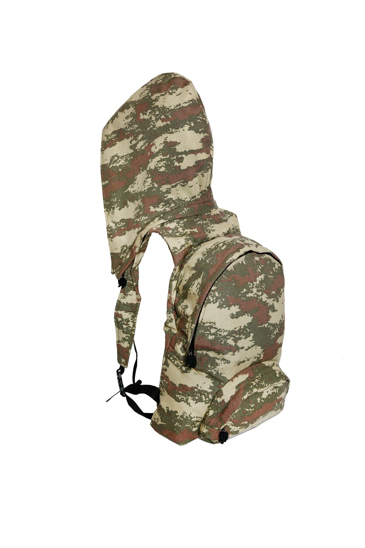 MILITARY CAMO KAPŞONLU SIRT ÇANTASI