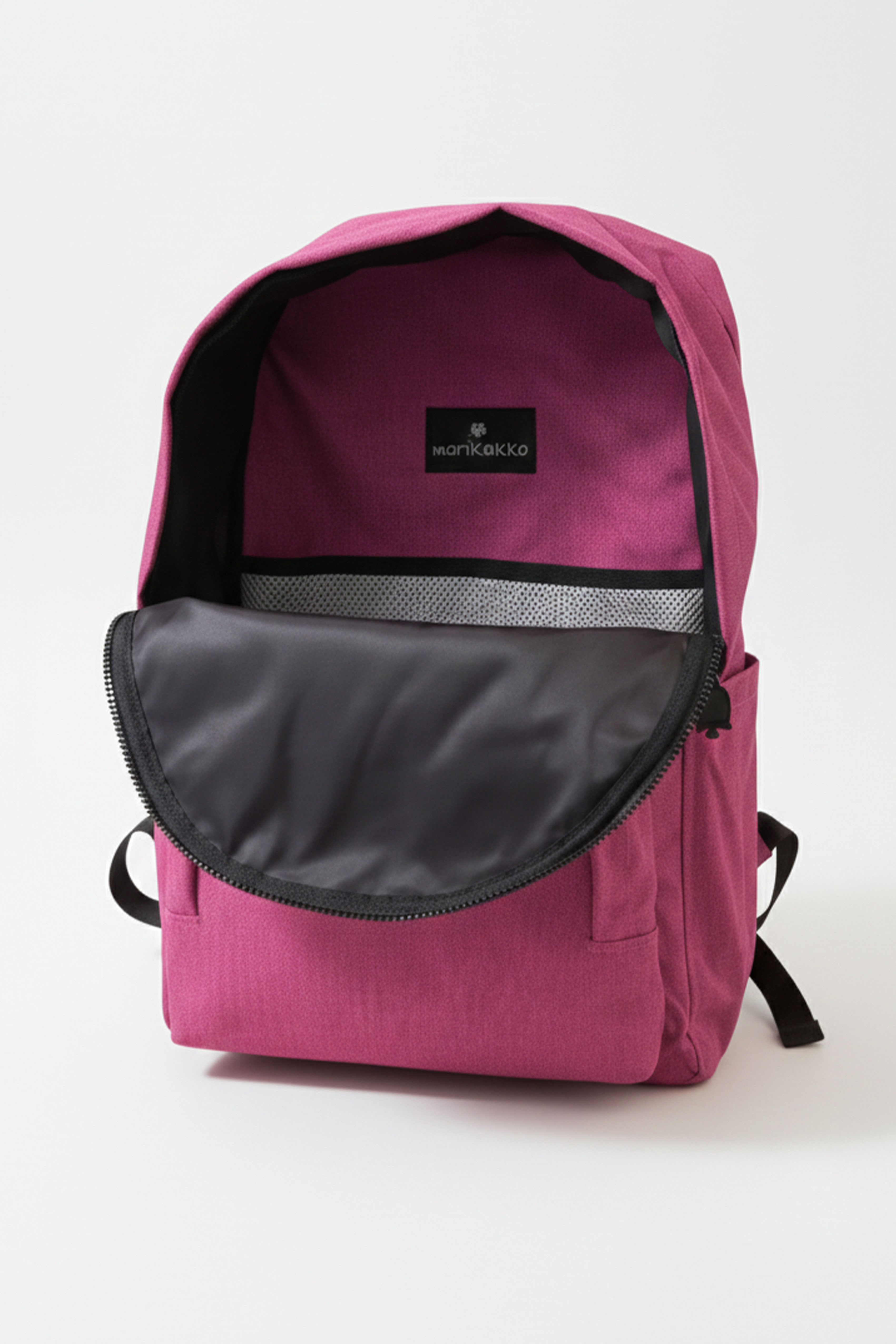 Morikukko Karne Hediyesi Pembe Gri Çıkarılabilir Kapüşonlu Notebook Cepli Hafif Sırt Çantası