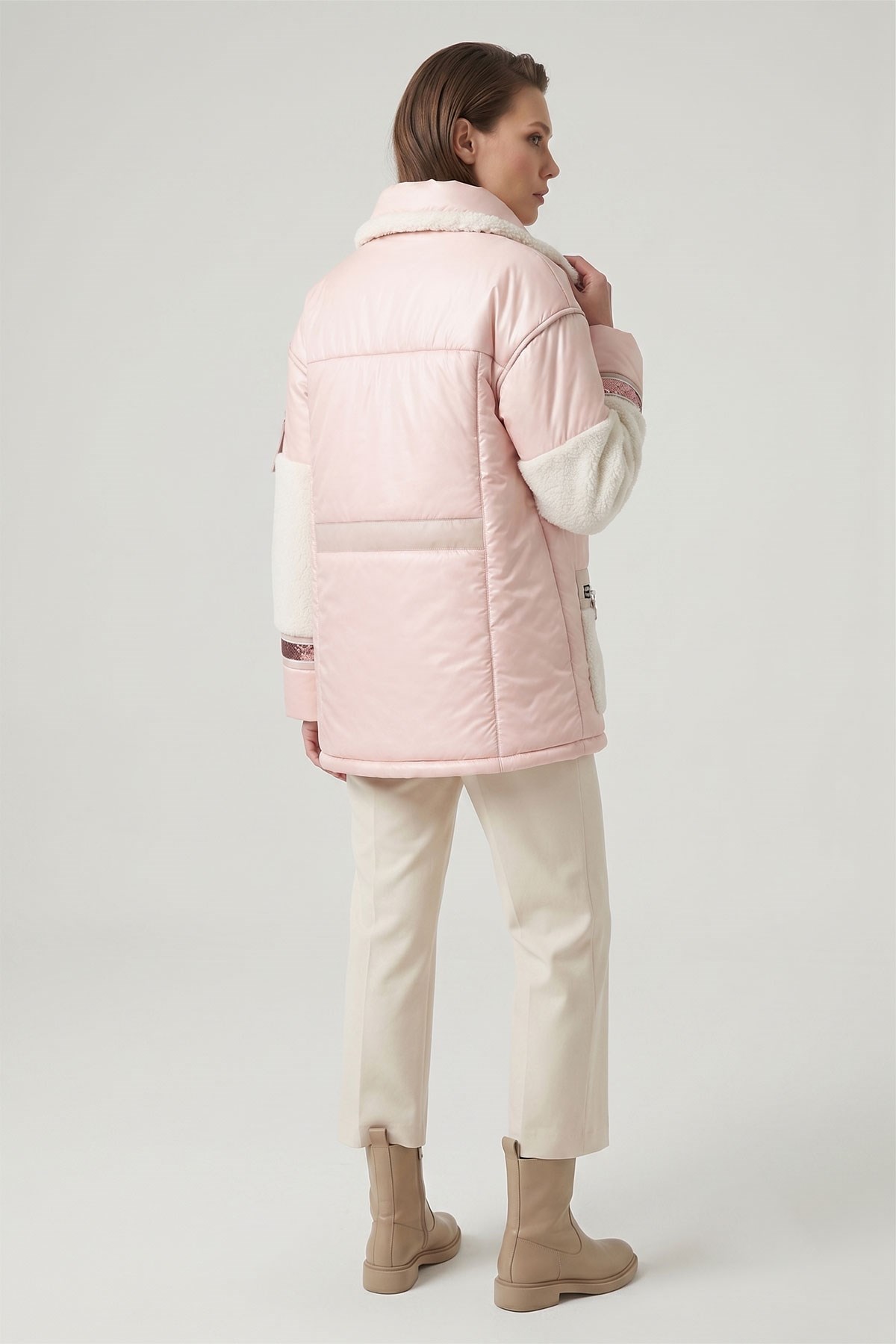 Pink Babs WomenS Fabric Coat