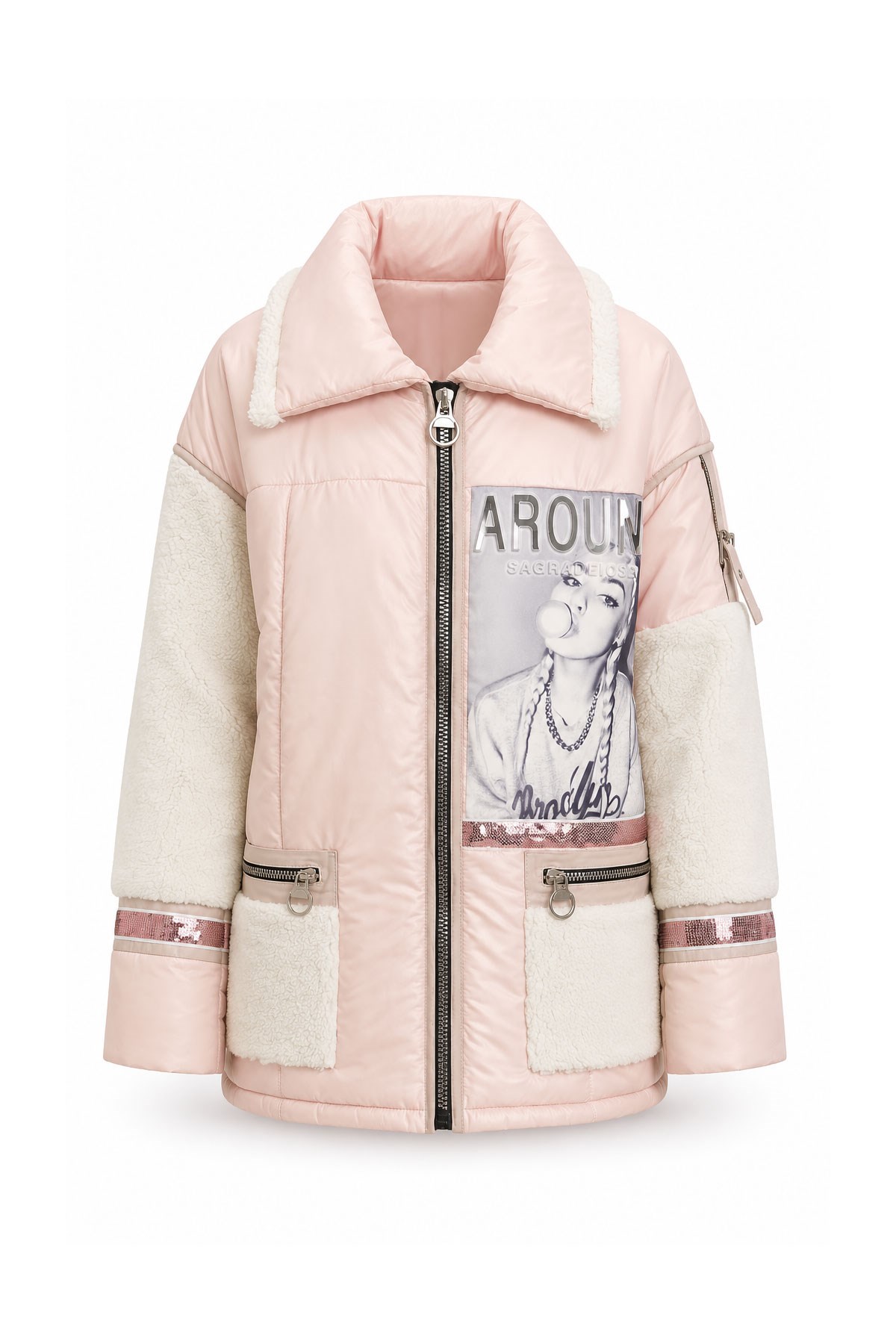 Pink Babs WomenS Fabric Coat