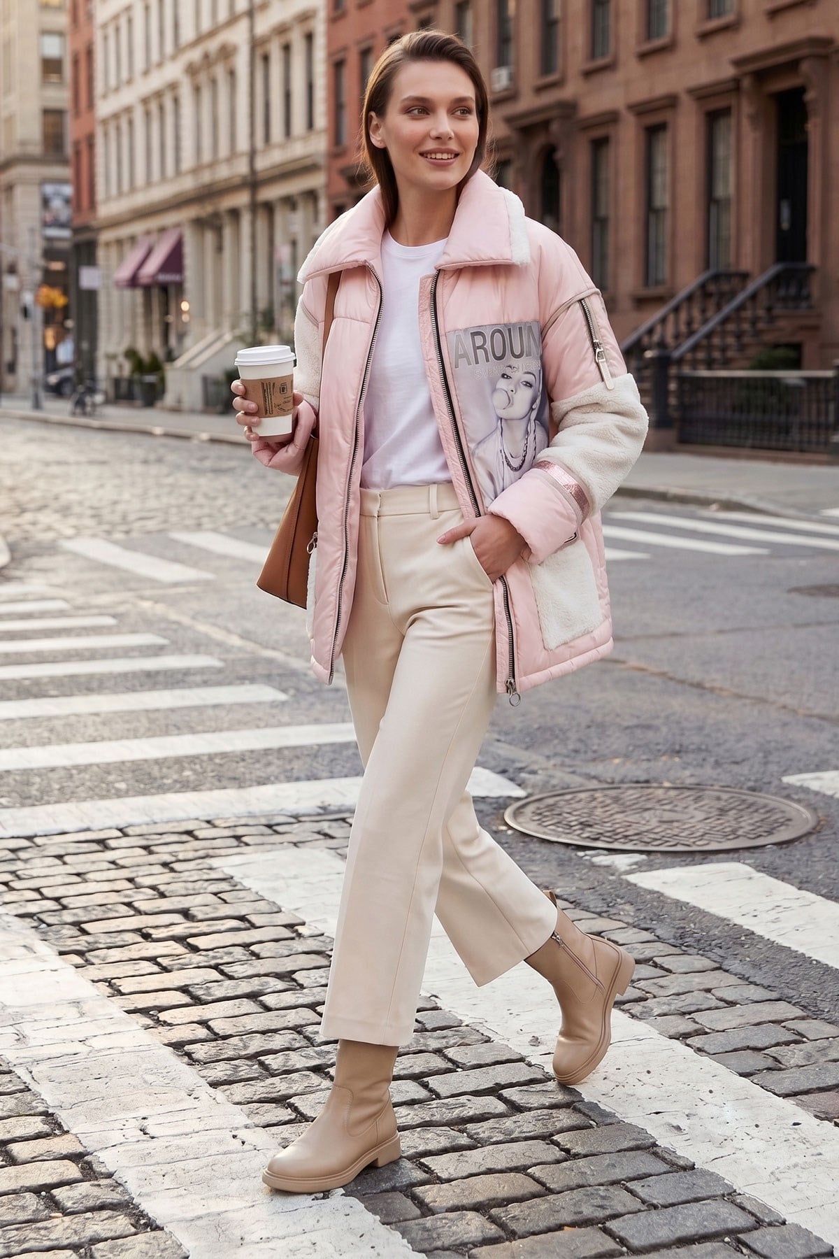 Pink Babs WomenS Fabric Coat