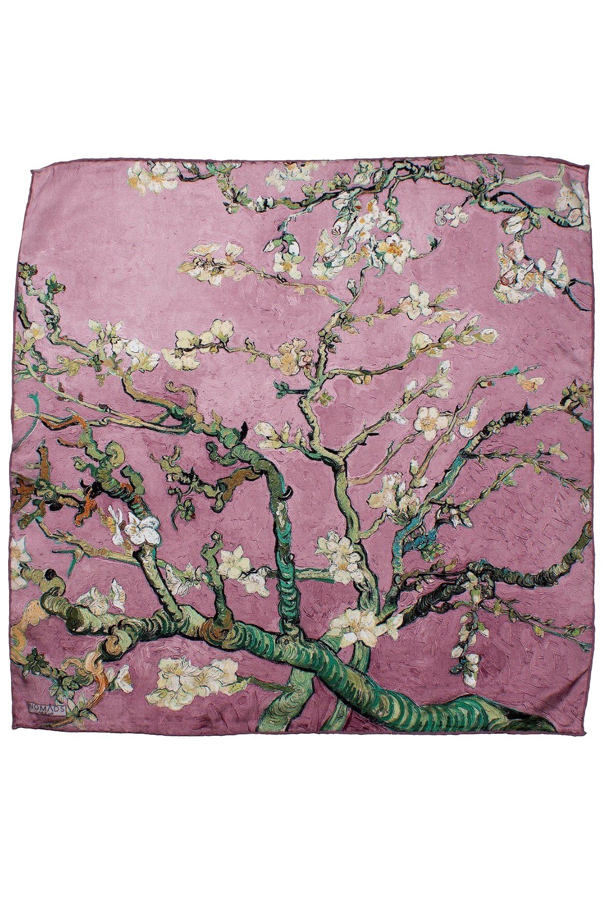 Pembe Van Gogh Almond Blossoms İpek Bandana