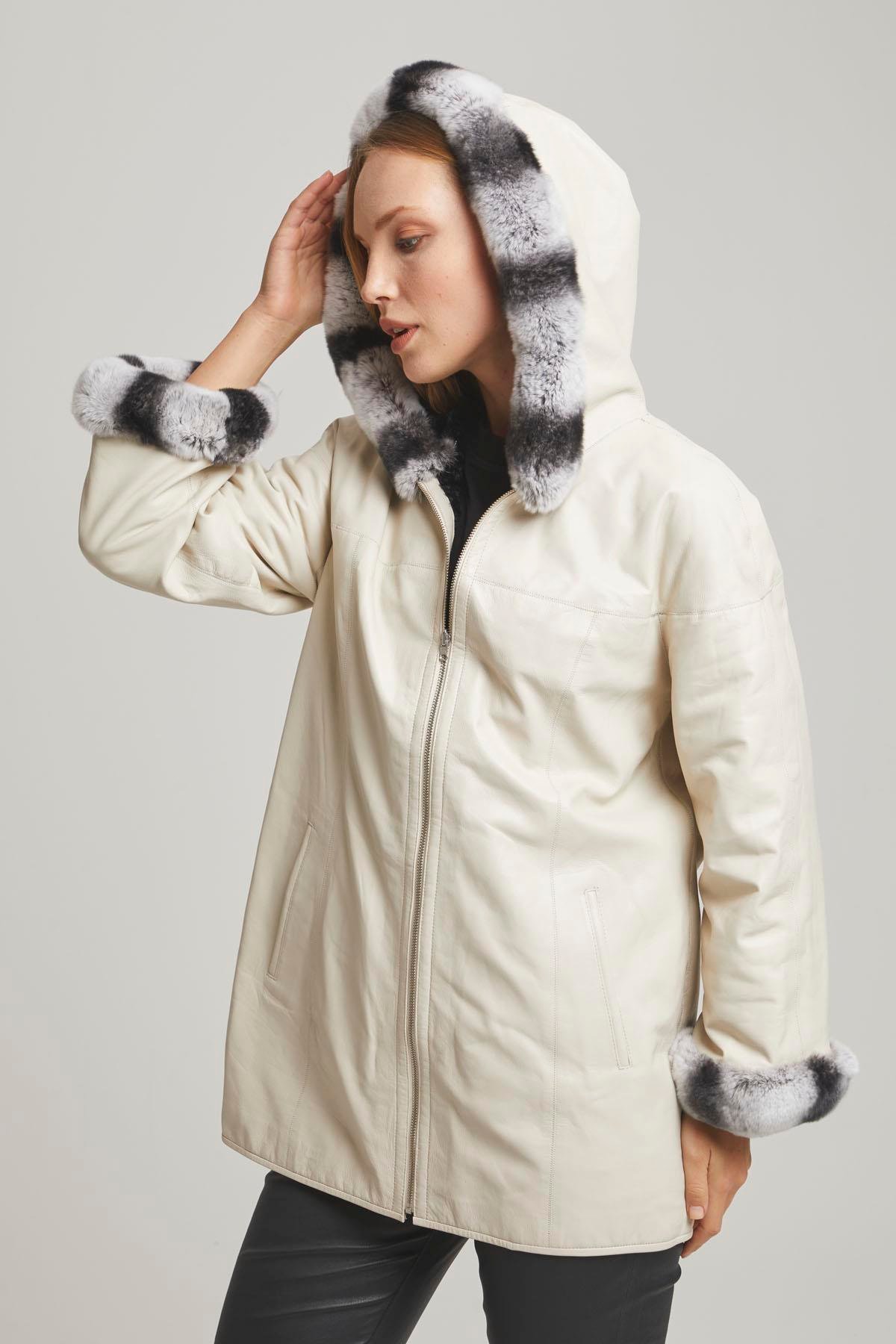 Black Perla Women's Leather Coat