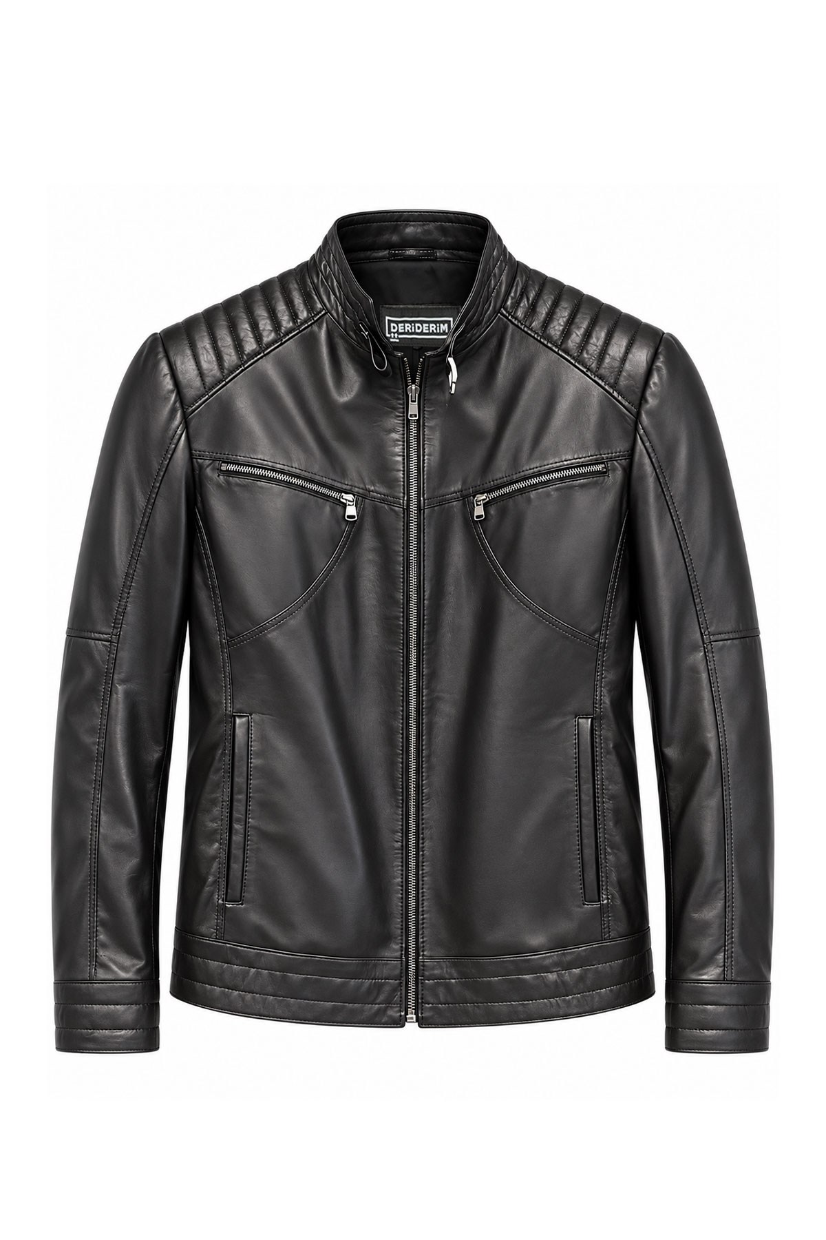 Black Hector Men's Leather Jacket