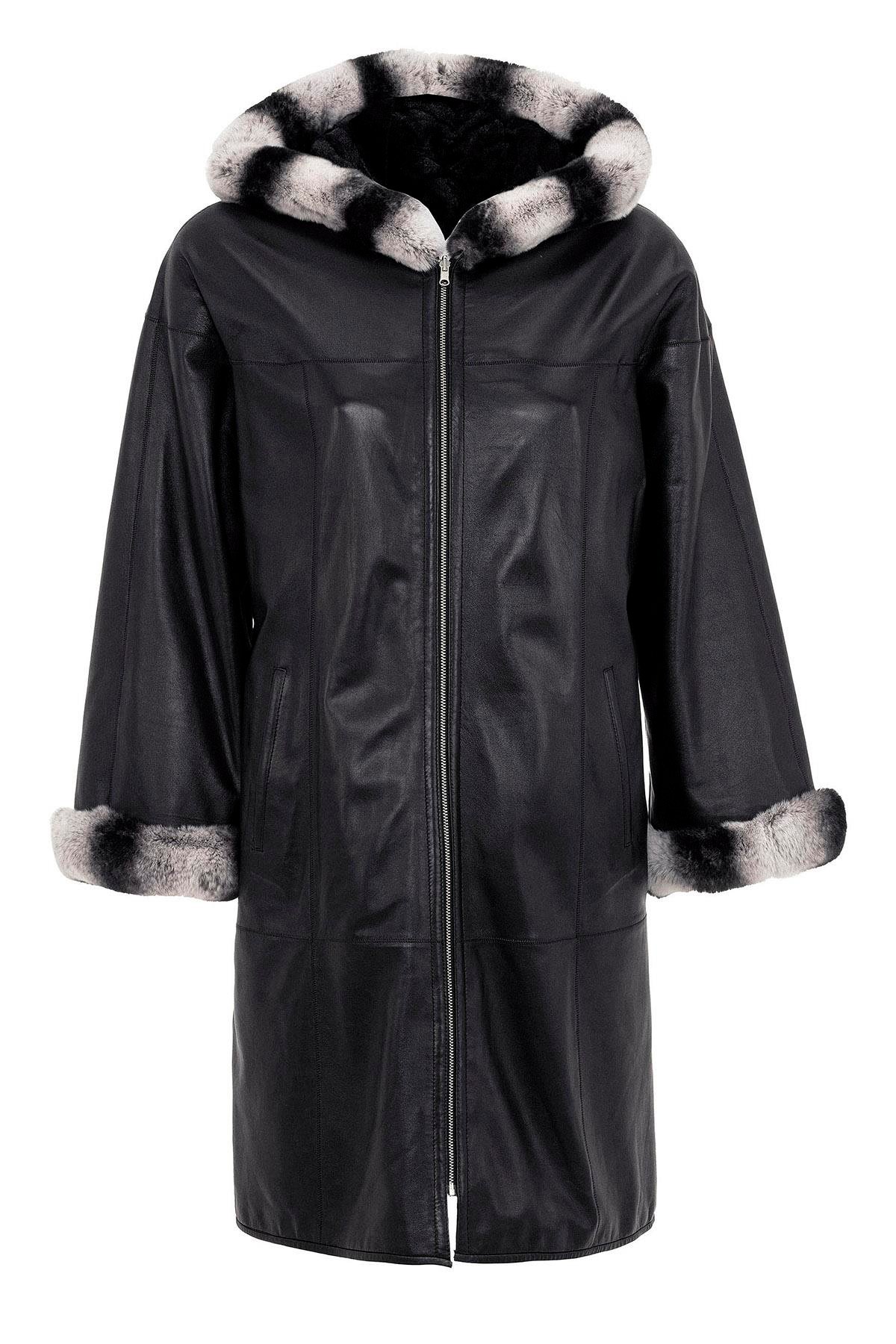 Black Paige Women's Leather Coat
