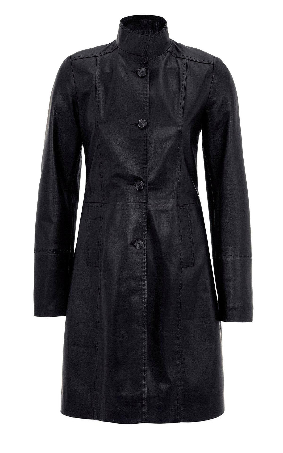 Chestnut Cara WomenS Leather Coat