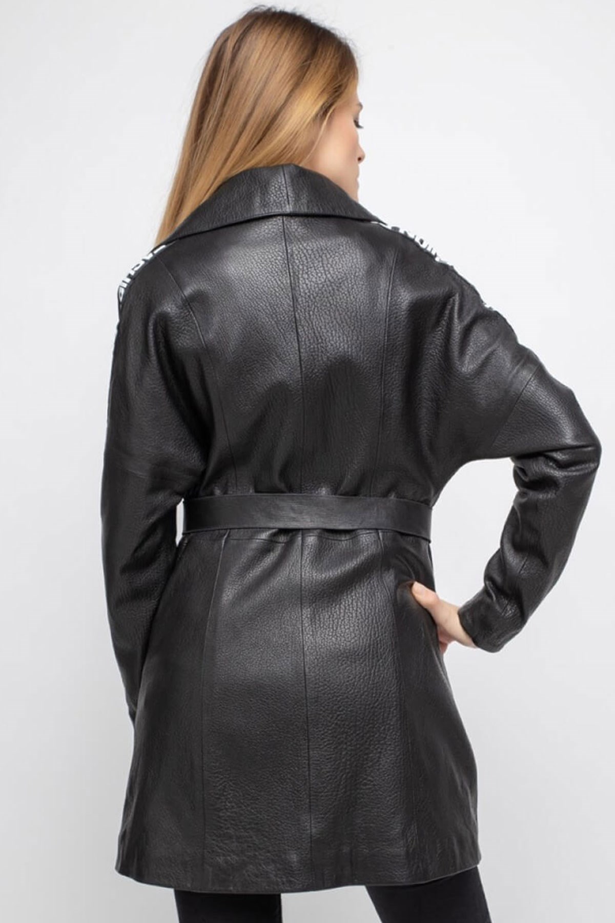 Black Lori Women's Leather Coat