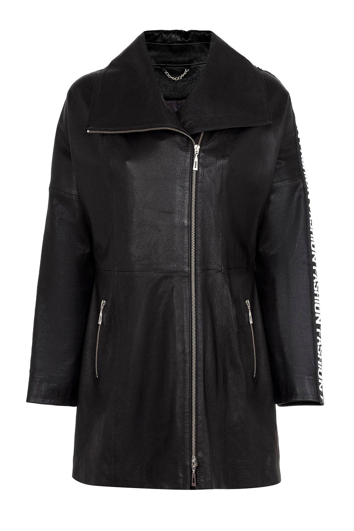 Black Lori Women's Leather Coat