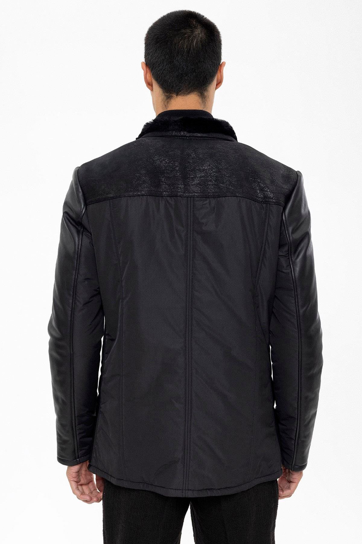 Black Nico Men's Fur Coat