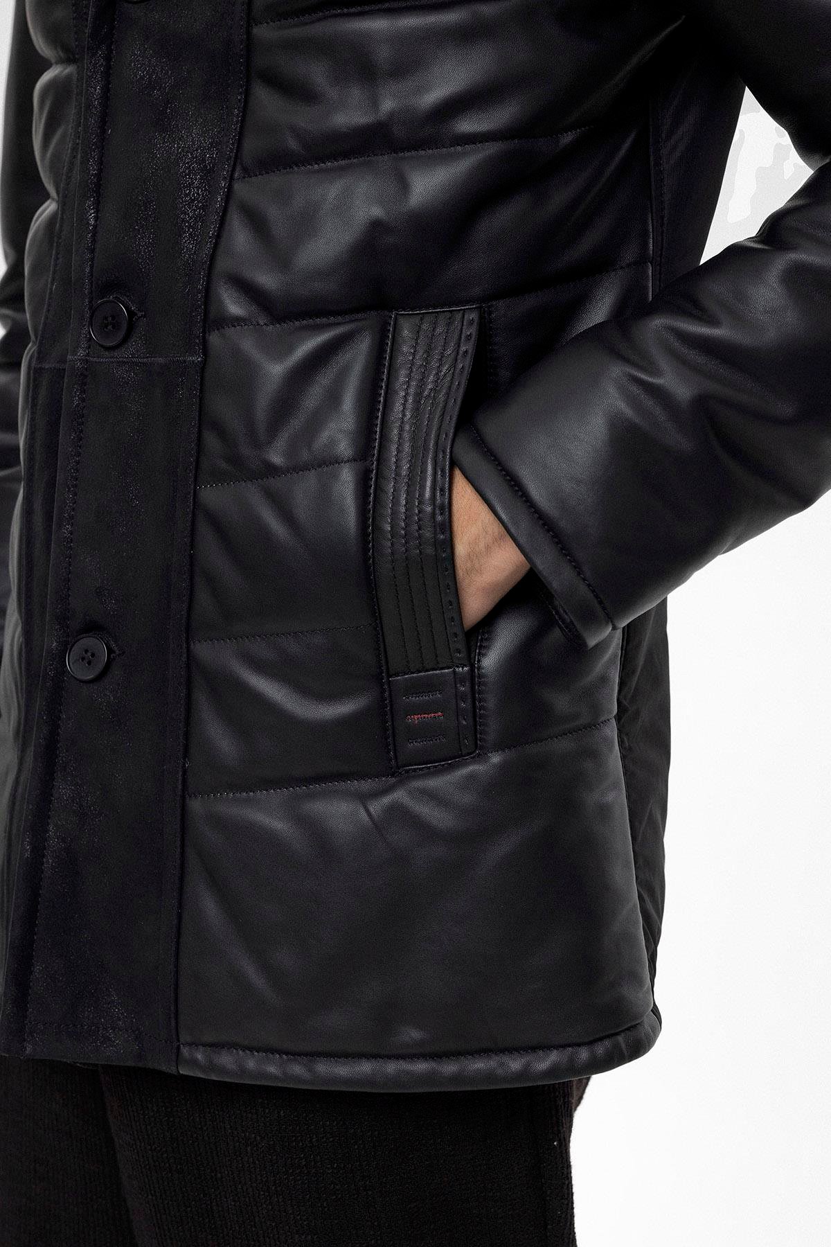 Black Nico Men's Fur Coat