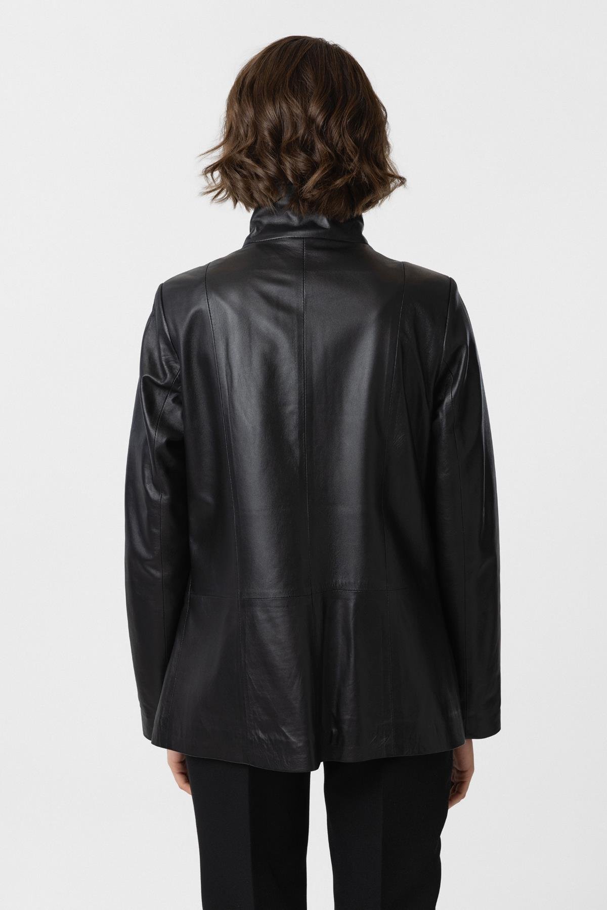 Black Rowena Womens Leather Jacket