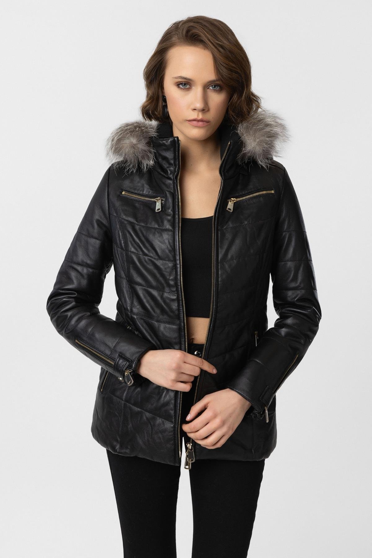 Serena WomenS Leather Coat