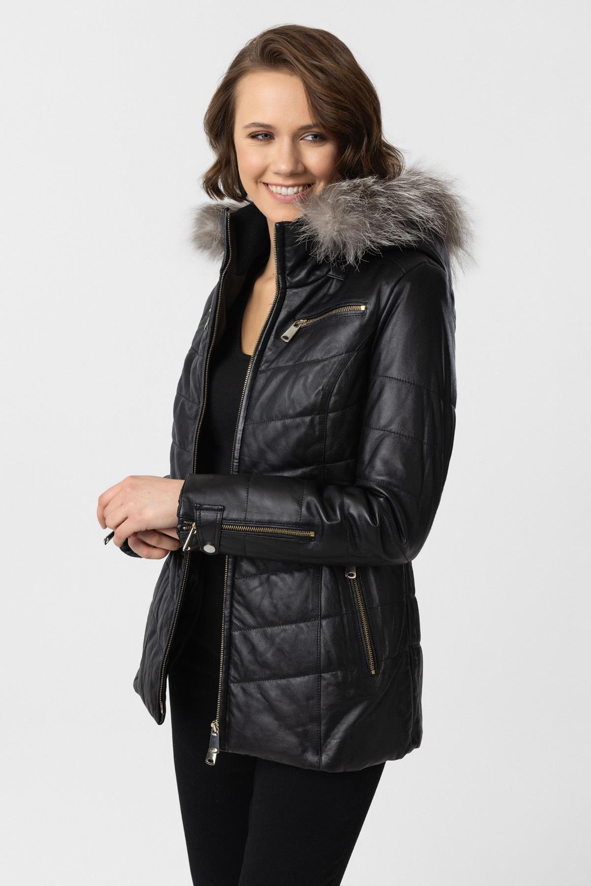 Serena WomenS Leather Coat