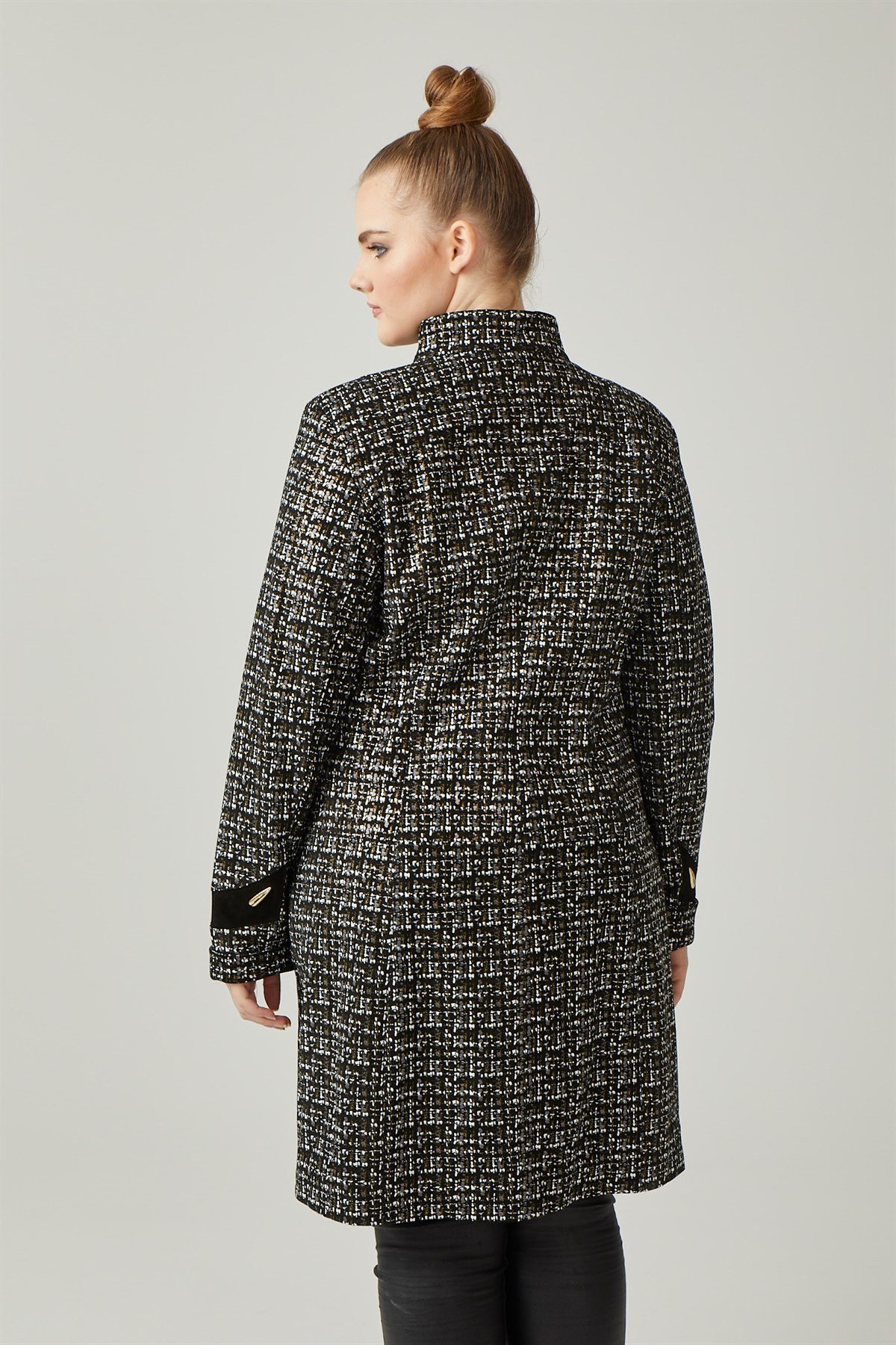 Siyah Thayer Kadın Deri Kaban