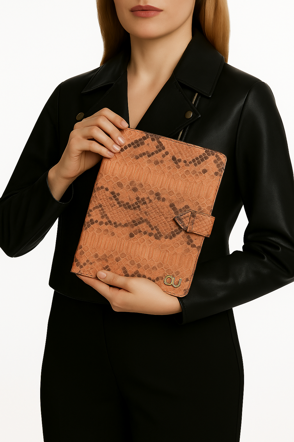 Somon Hakiki Deri 12 İnç Ipad Tablet Kılıfı