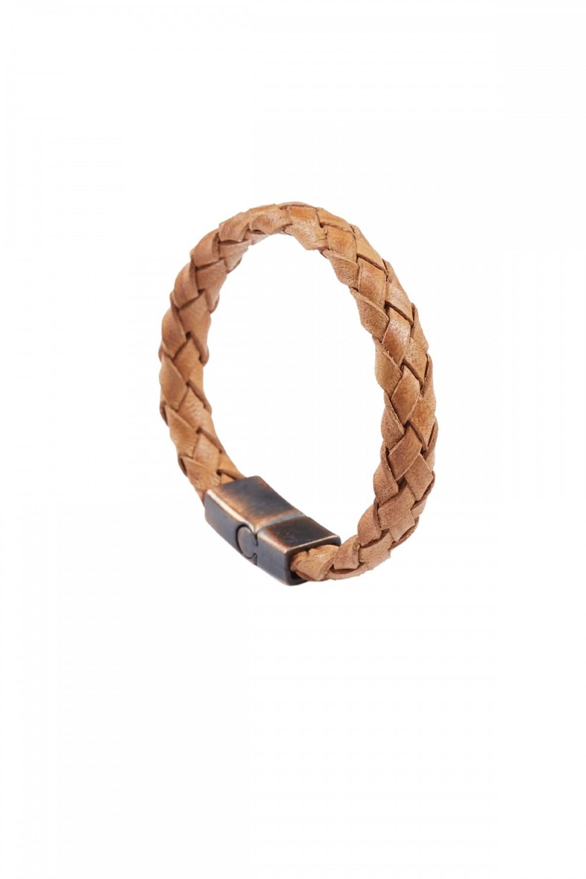 Taba Knitted Leather Bracelet