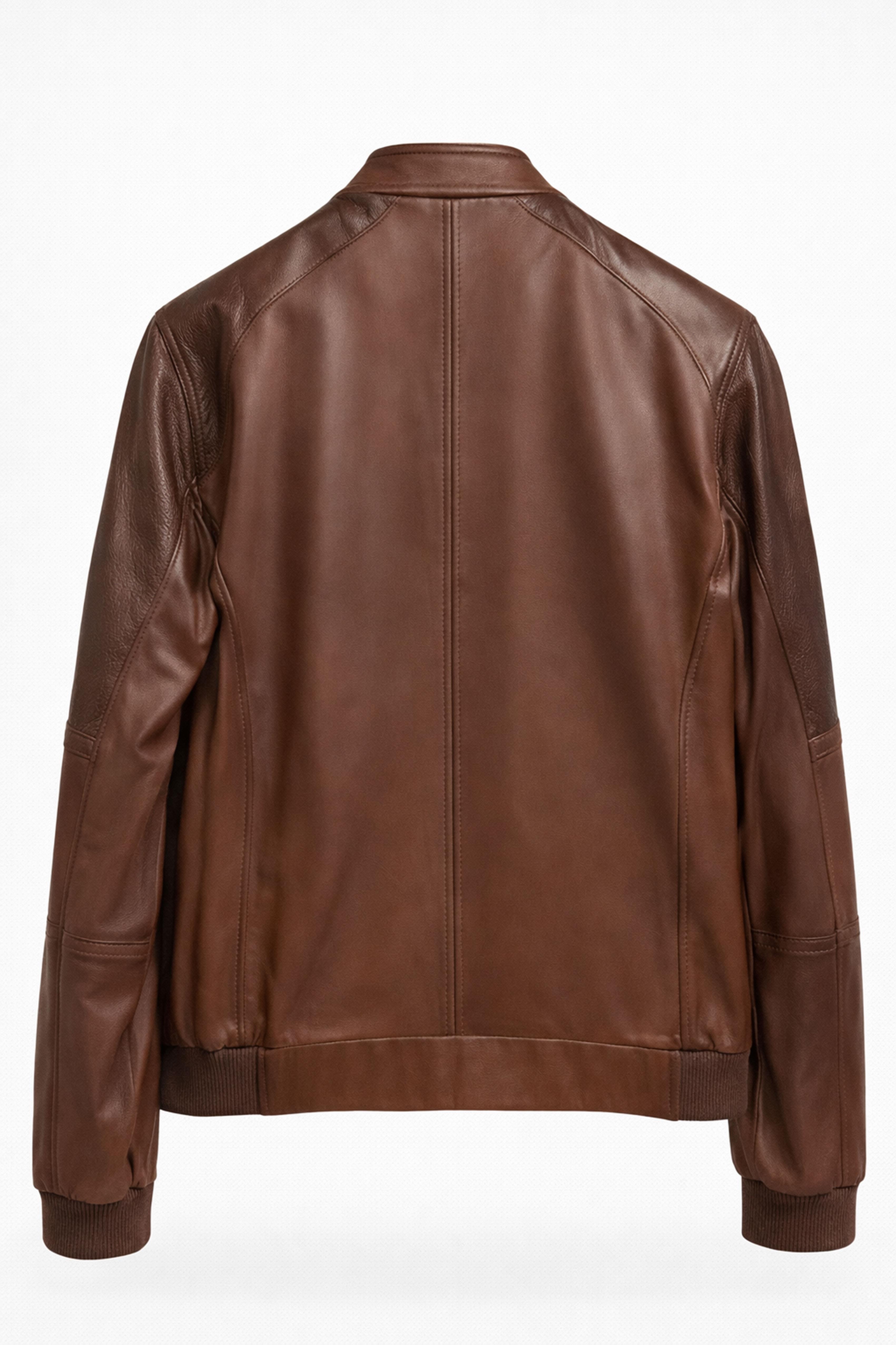 Taba Marco Hakiki Deri Erkek Bomber Ceket