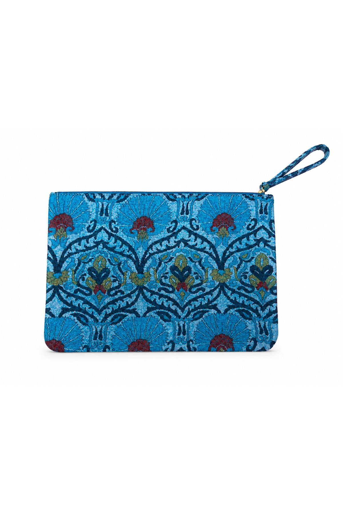 Turquoise Large Felt Handbag