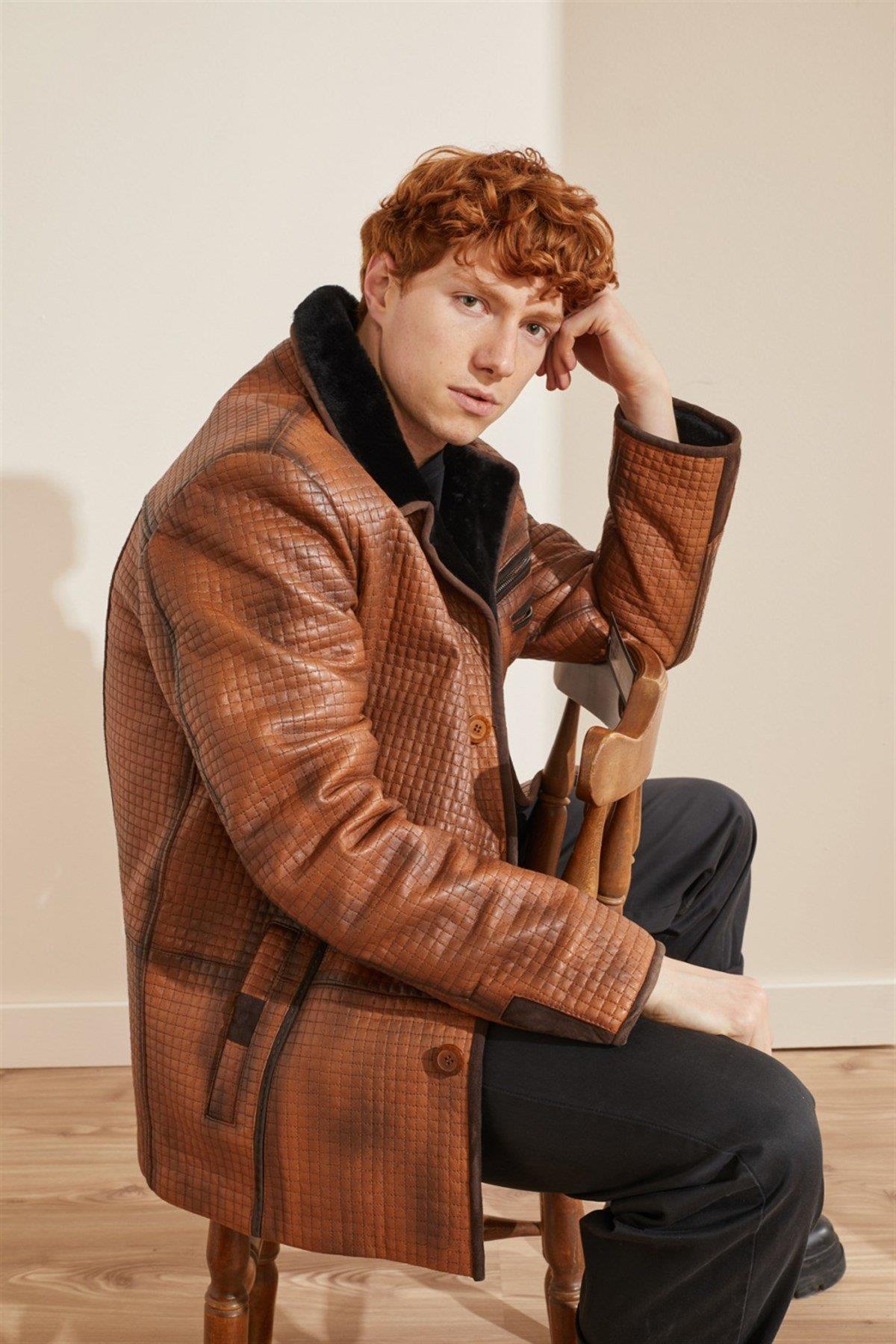 Maverik Men's Leather Coat