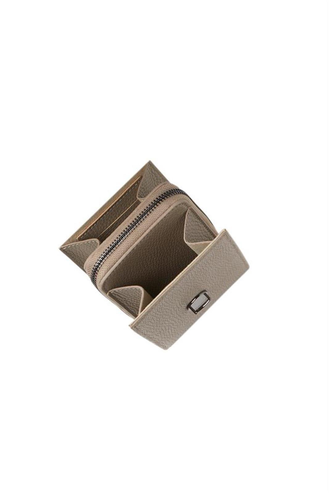 Vizon Ayarlanabilir Saplı Telefon ve Kartlık Bölmeli Hakiki Deri Fermuarlı Kadın Cüzdan Çanta