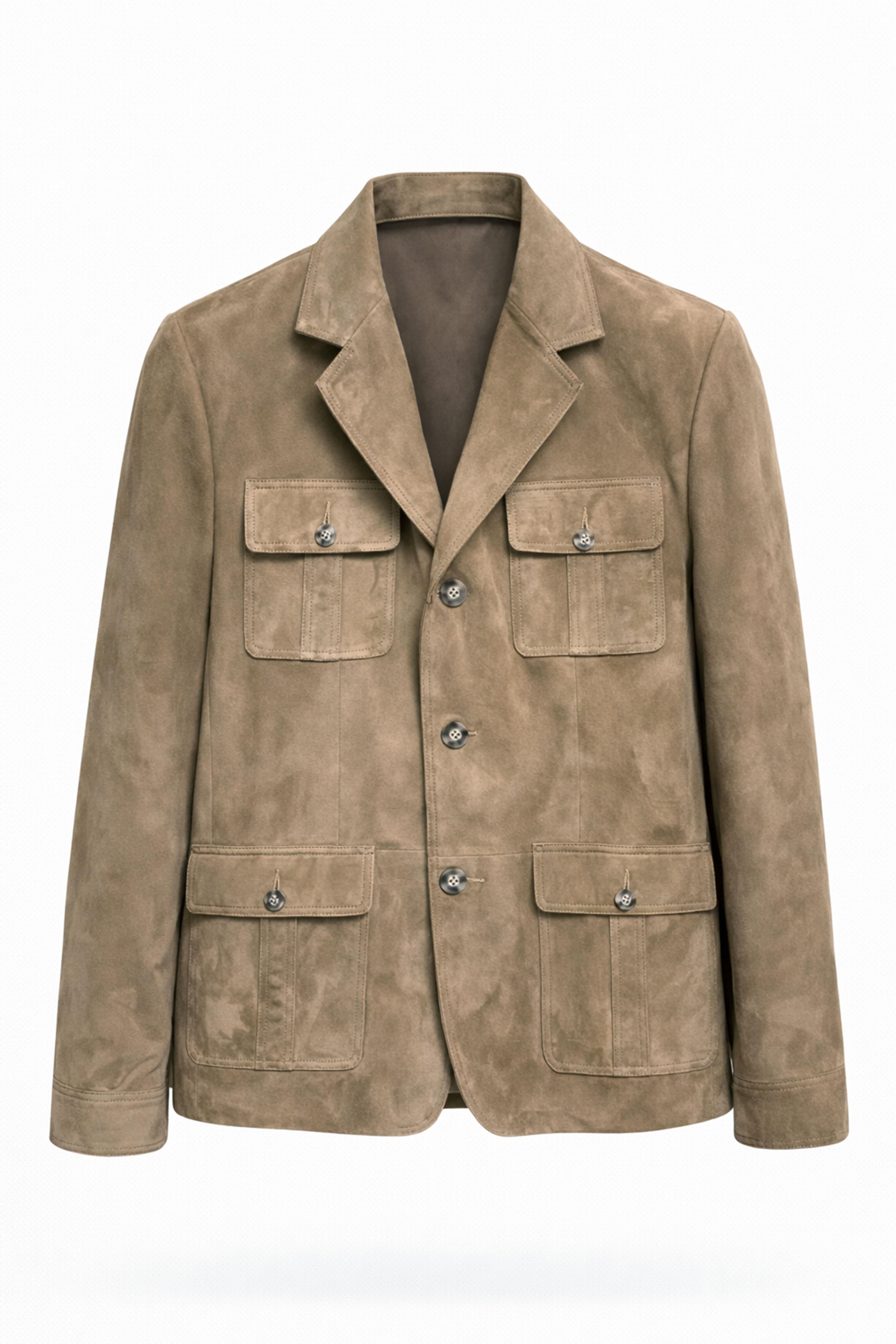 Vizon Süet Erkek Deri Ceket