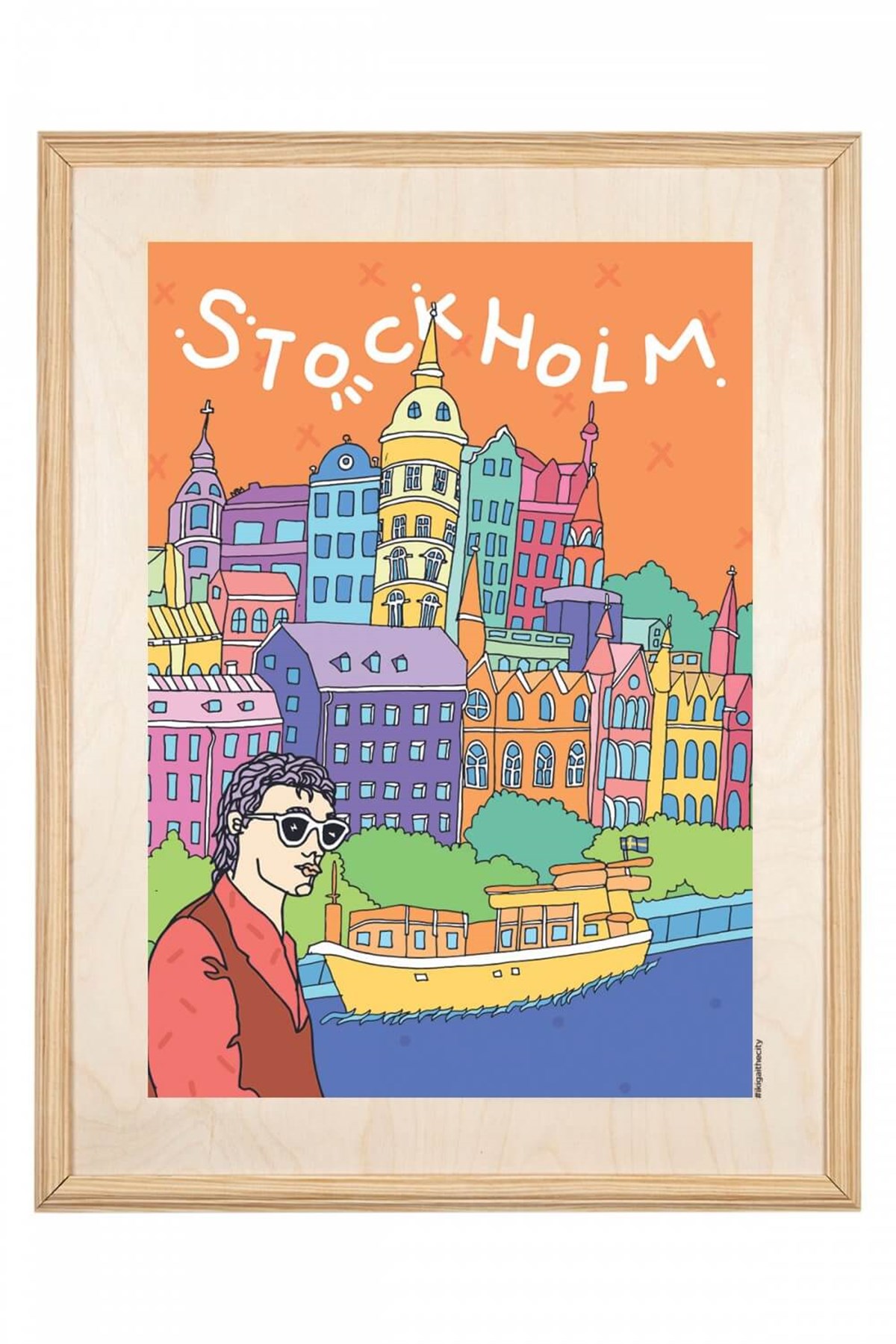 WUUDWALLART STOCKHOLM DESENLİ TABLO