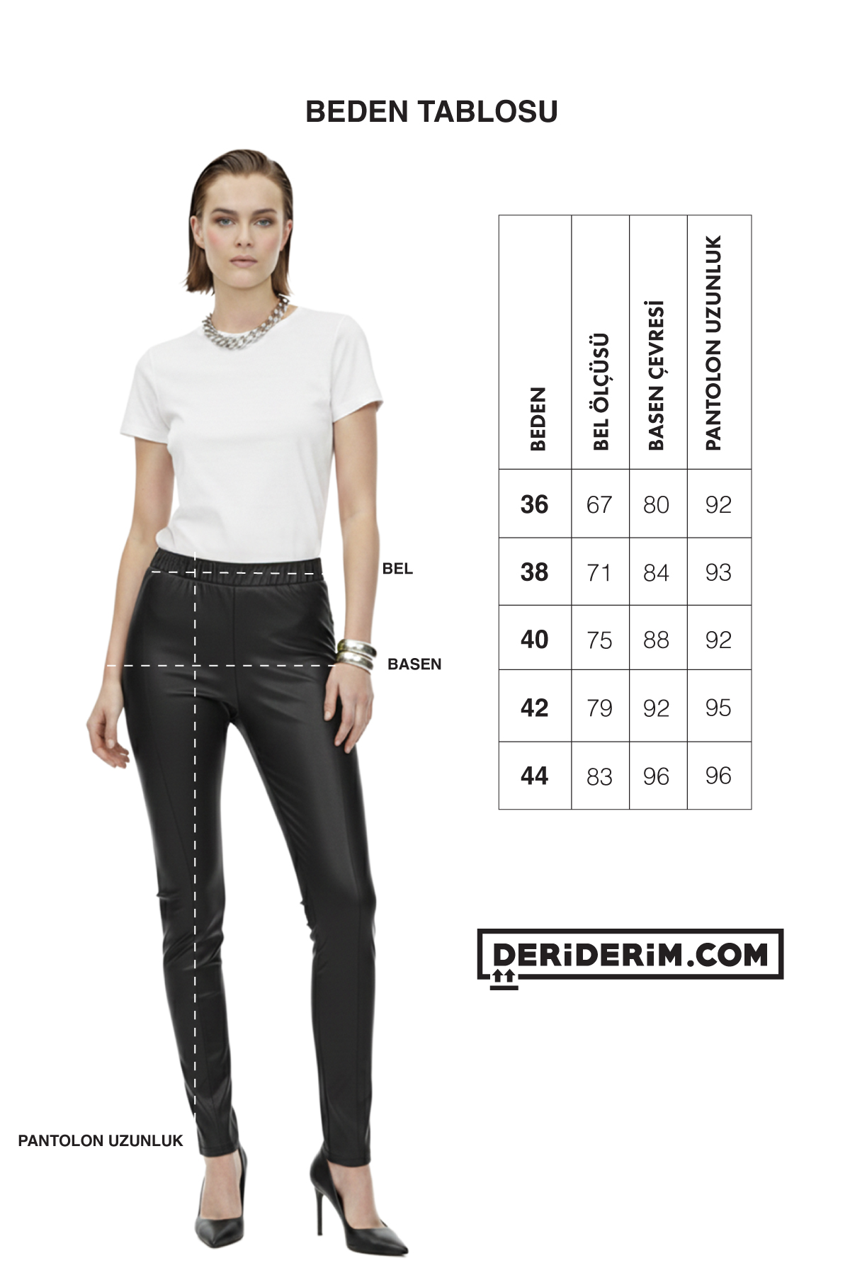 Yeşil Kadın Beli Lastikli Cepsiz Tayt Hakiki Streç Deri Pantolon