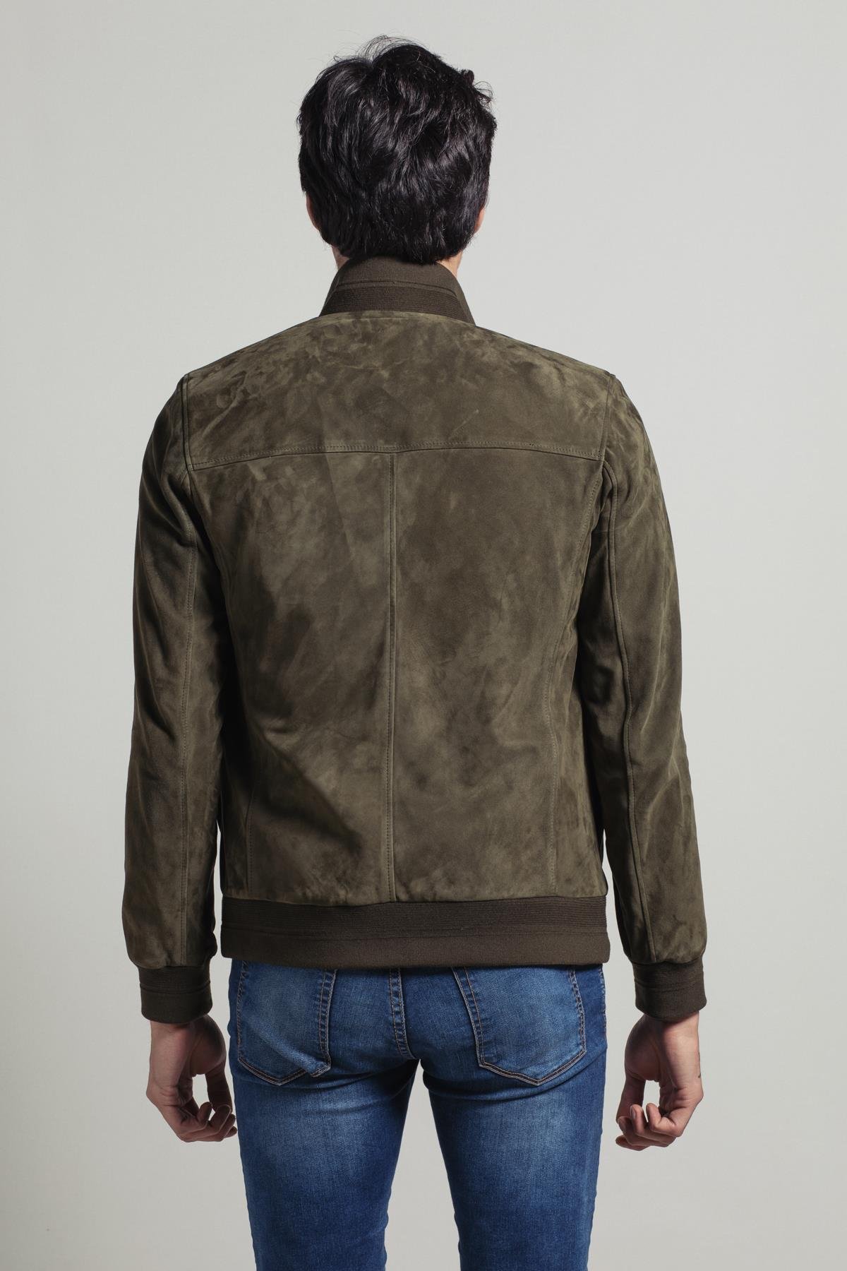 Green Knox Men's Suede Coat