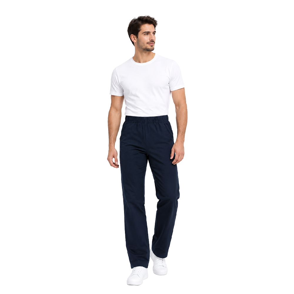 Beli Bütün Lastikli Erkek Pantolonu Alpaka KumaşBeli Bütün Lastikli Erkek Hemşire PantolonuPantolonlar