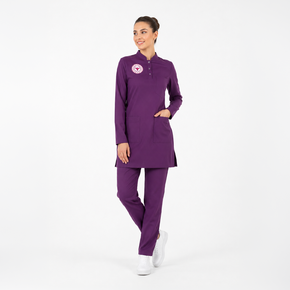 EBE TESETTÜR FORMASI LİKRALI SCRUBS TAKIM (BEYZANTİUM) SAĞLIK BAKANLIĞI UYUMLUsağlık bakanlığı yeni formaları, sağlık bakanlığı logolu scrubs, sağlık bakanlığı hastane forması, hemşire forması, doktor forması, tesettür hemşire forması, cerrahi forması, medikal forma, lacivert hemşire forması, doktor önlüğü, hemşire önlüğü, scrubsSağlık Bakanlığı Standart Formaları