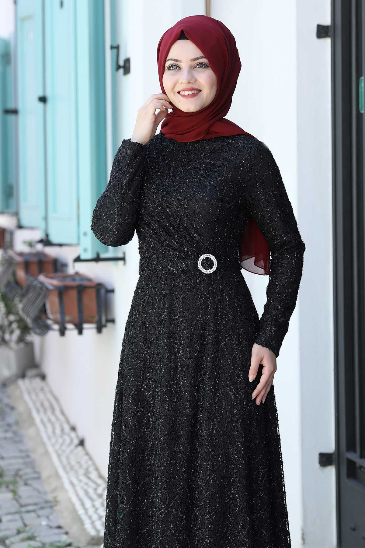 TANEM ABİYEAHN180-SİYAHAhunisa