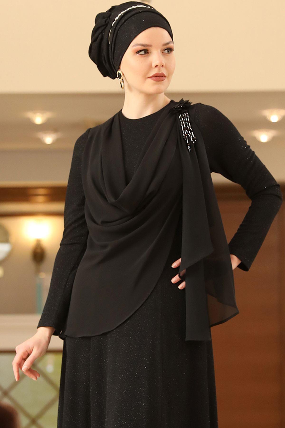DEFNE ABİYEAHN218-SİYAHAhunisa