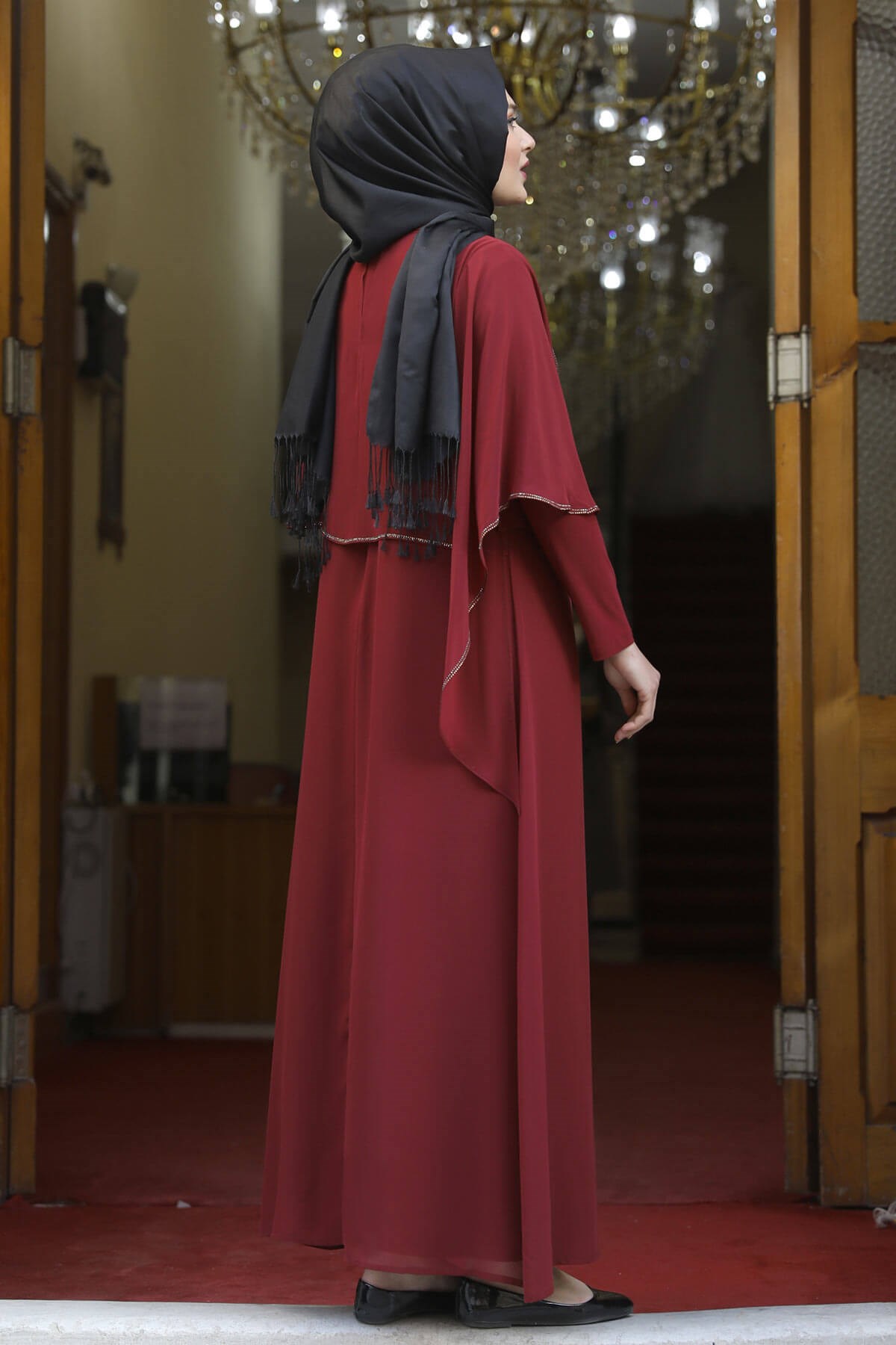 Aylin  Abiye Bordo AMH620AMH620-BORDOAmine Hüma