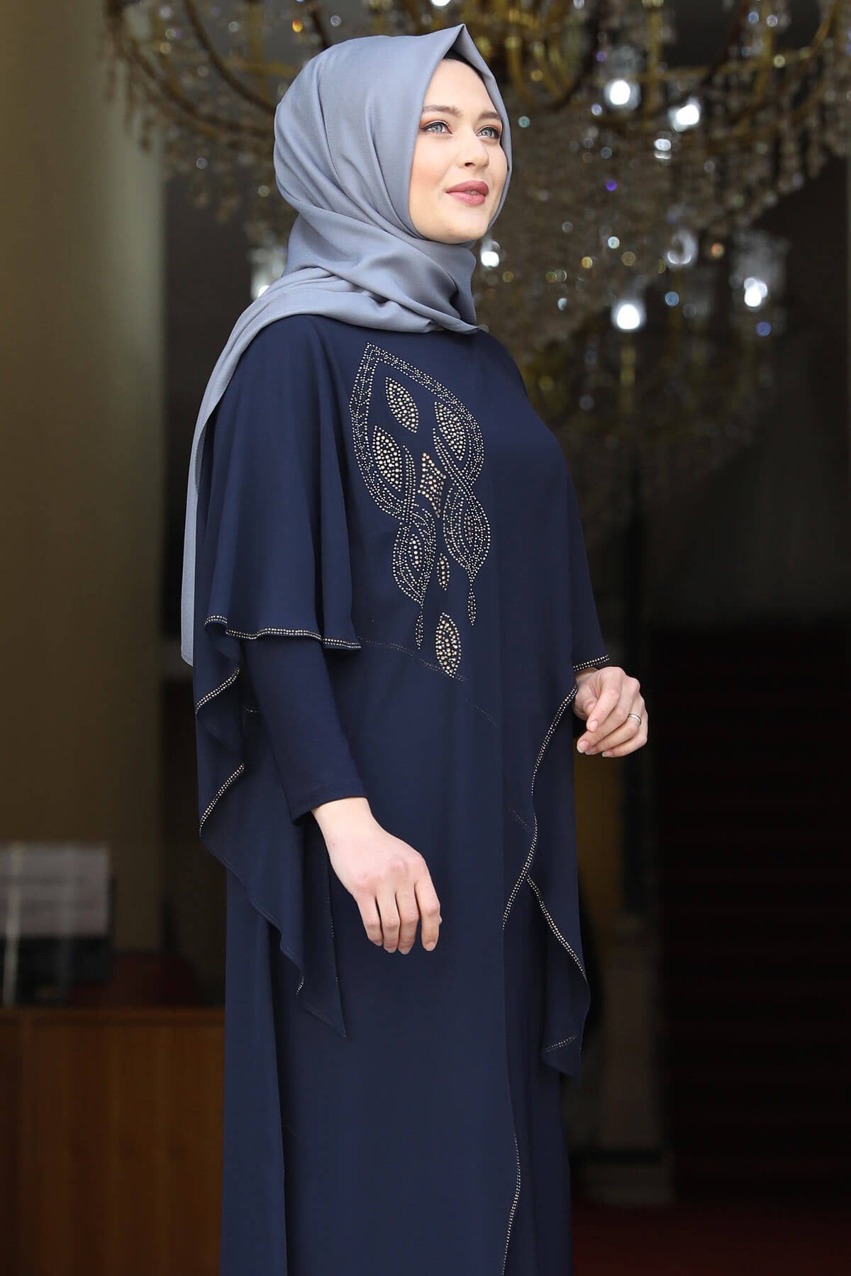 AYLİN ABİYEAMH620-LACİVERTAmine Hüma