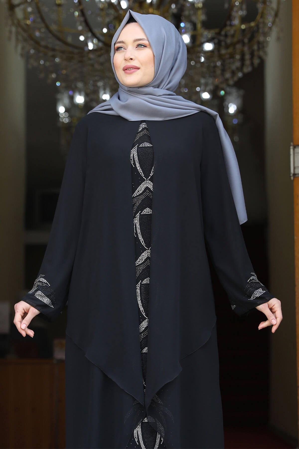 Fulya Abiye Siyah AMH638AMH638-SİYAHAmine Hüma