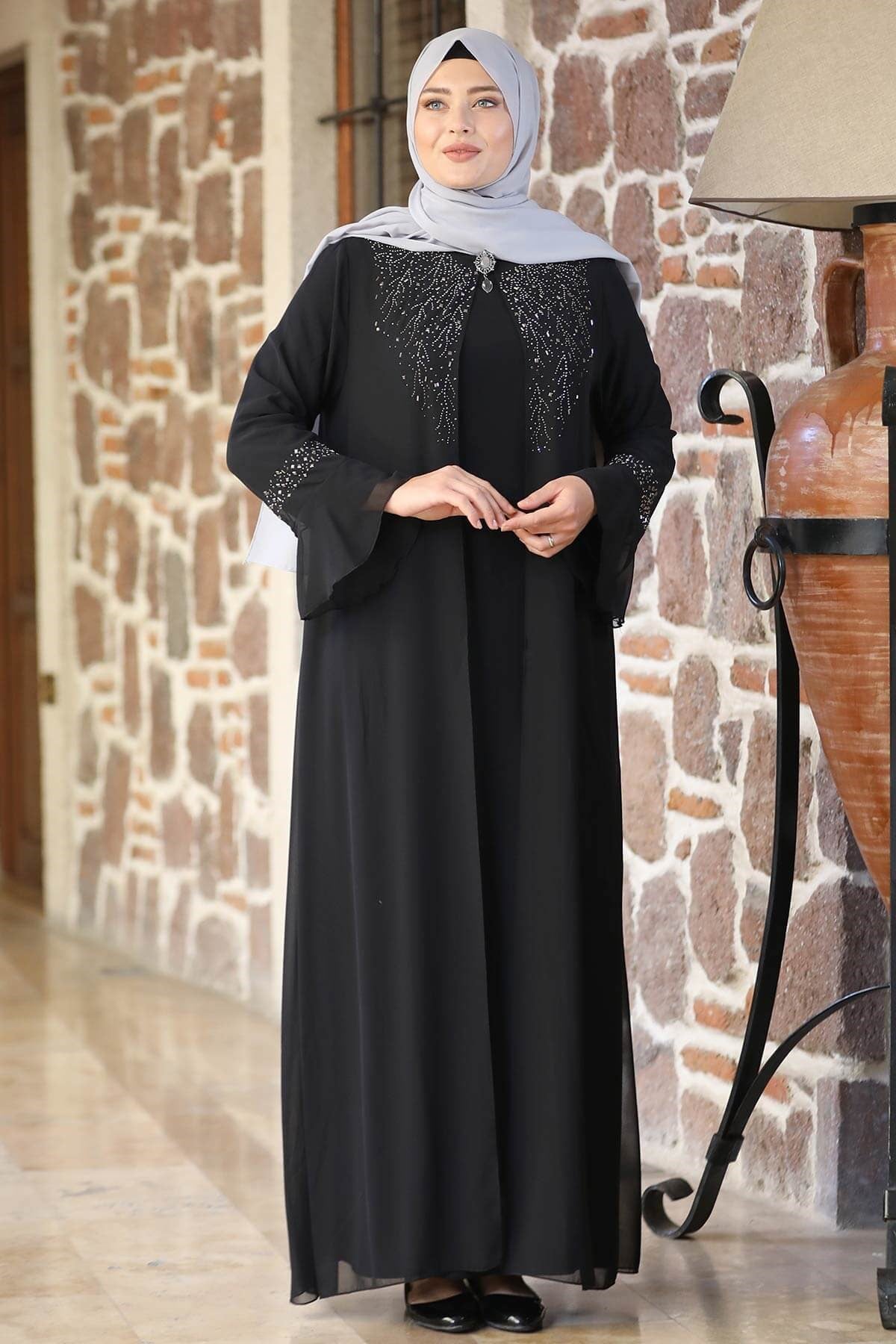 Neşe Abiye Siyah AMH668AMH668-SİYAHAmine Hüma