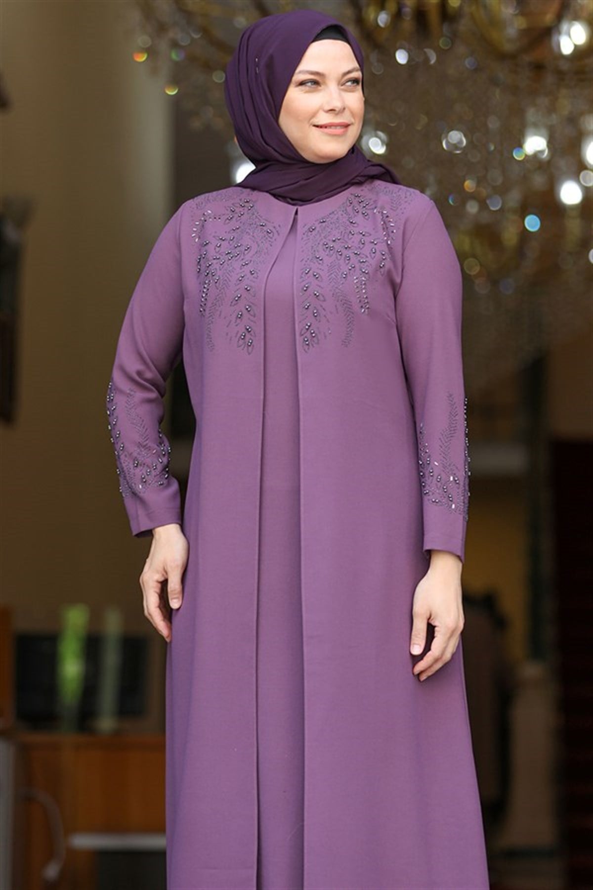 Başak Abiye Violet  AMH0762AMH762-VİOLETAmine Hüma