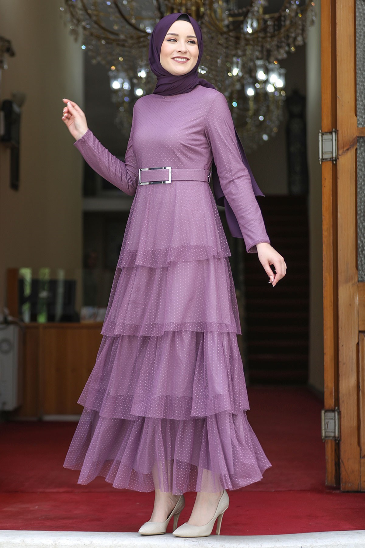 ADEN ABİYE ELBİSEAMH808-GÜL KURUSUAmine Hüma