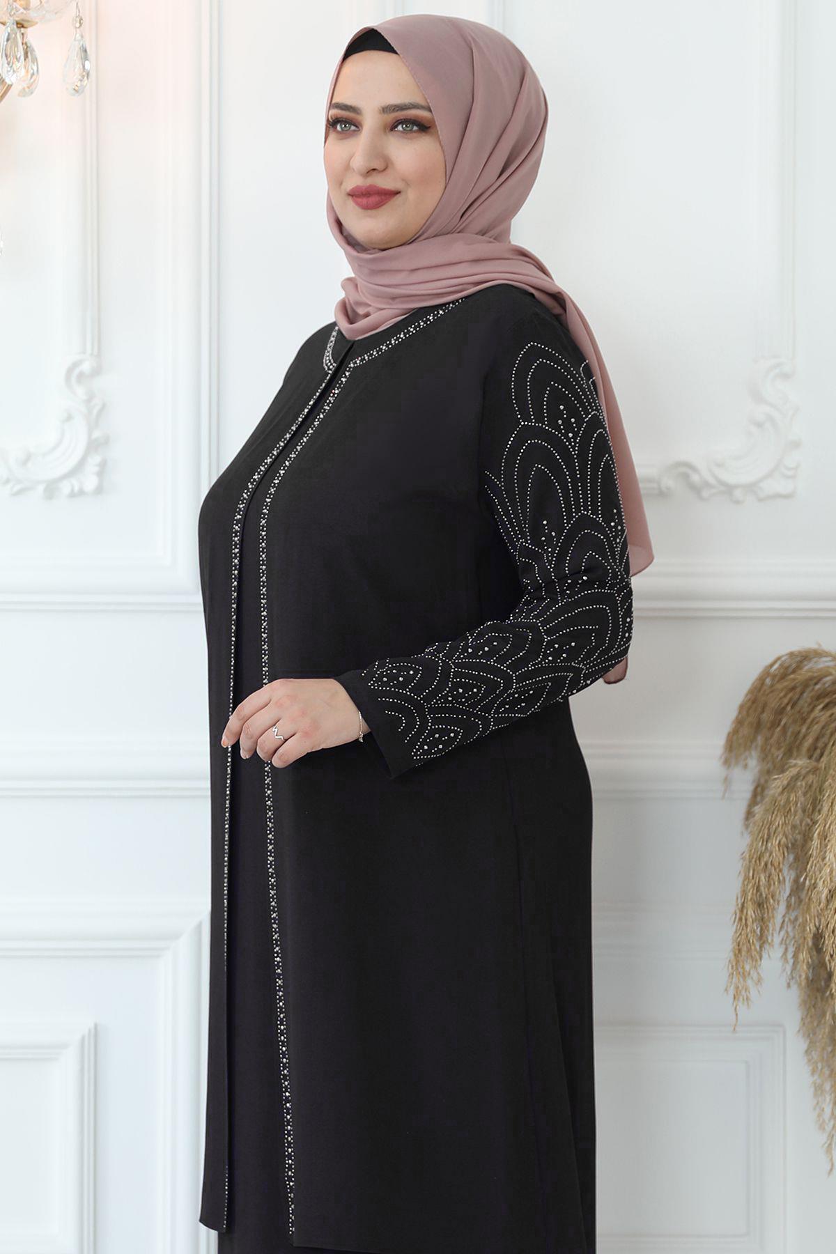  Suzan Abiye Siyah AMH836AMH836-SİYAHAmine Hüma