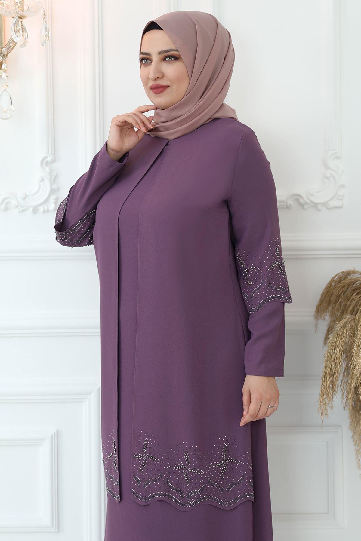 YILDIZ ABİYE ELBİSEAMH840-VİOLETAmine Hüma