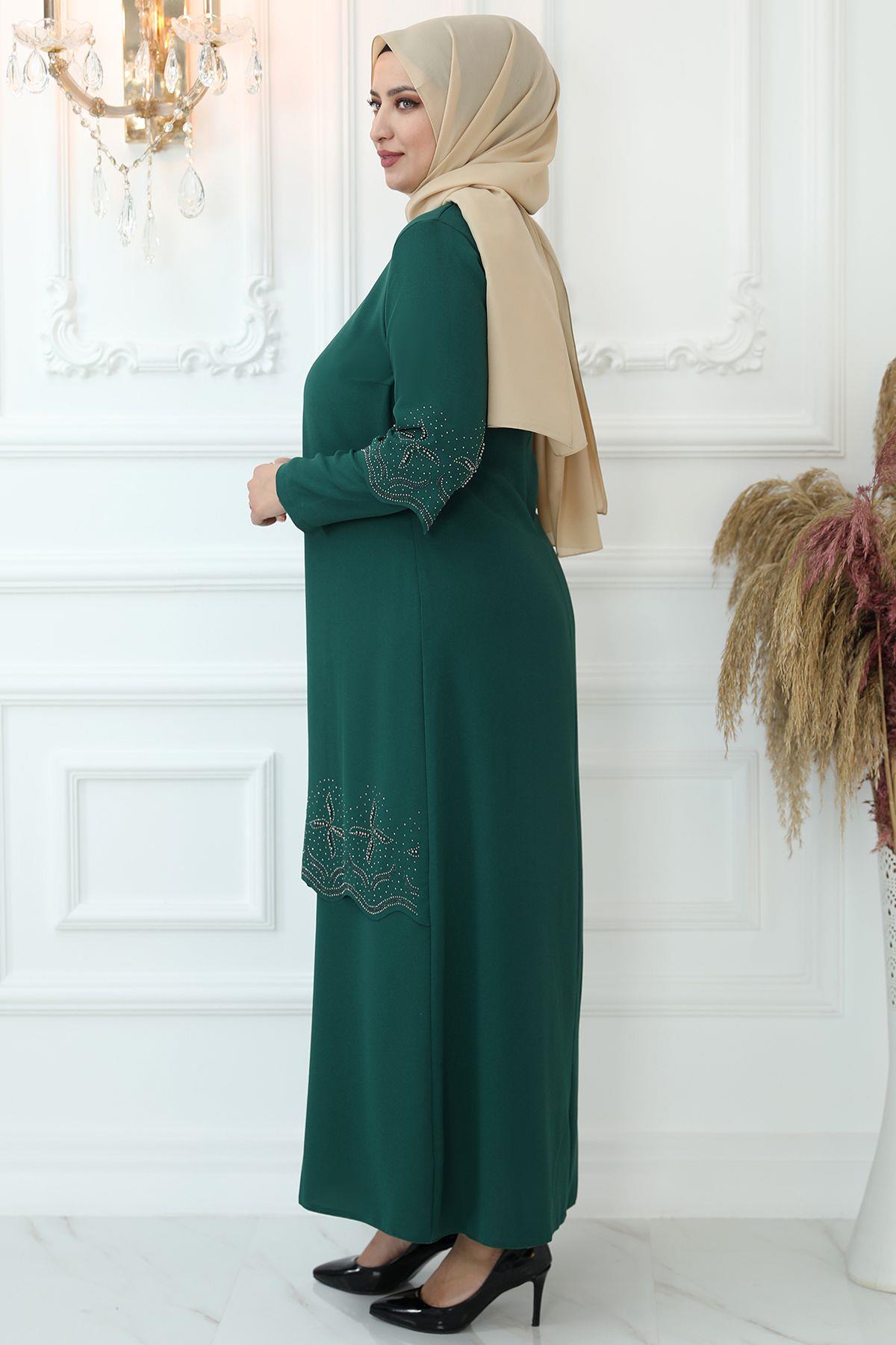 Yıldız Abiye Zümrüt AMH840AMH840-ZÜMRÜTAmine Hüma