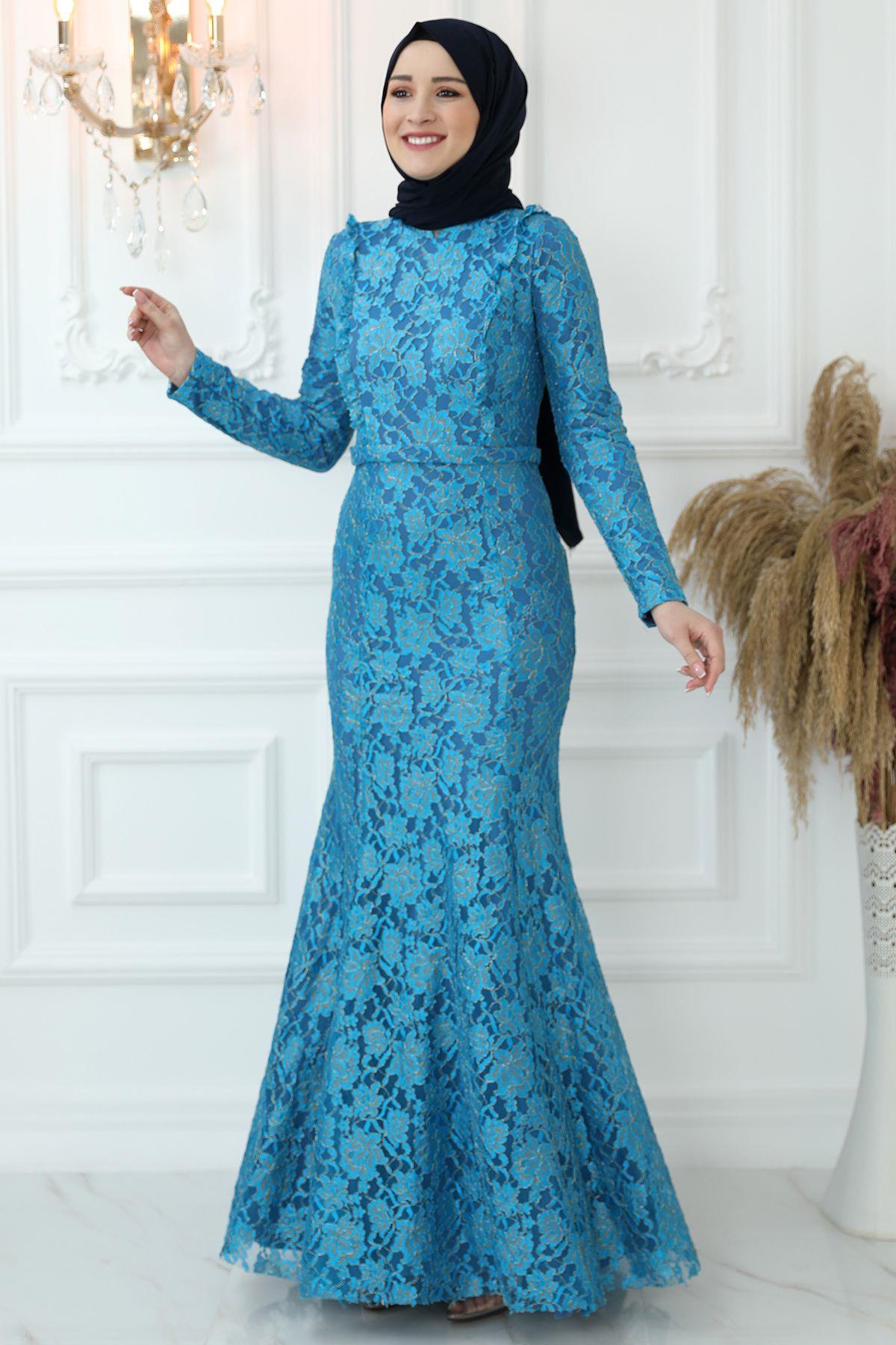 Belinay Abiye Mavi AMH842AMH842-MAVİAmine Hüma