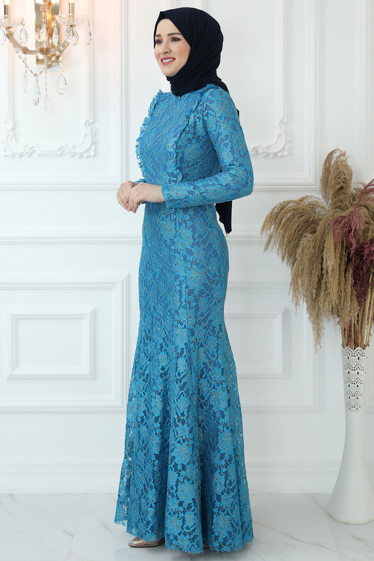 Belinay Abiye Mavi AMH842AMH842-MAVİAmine Hüma