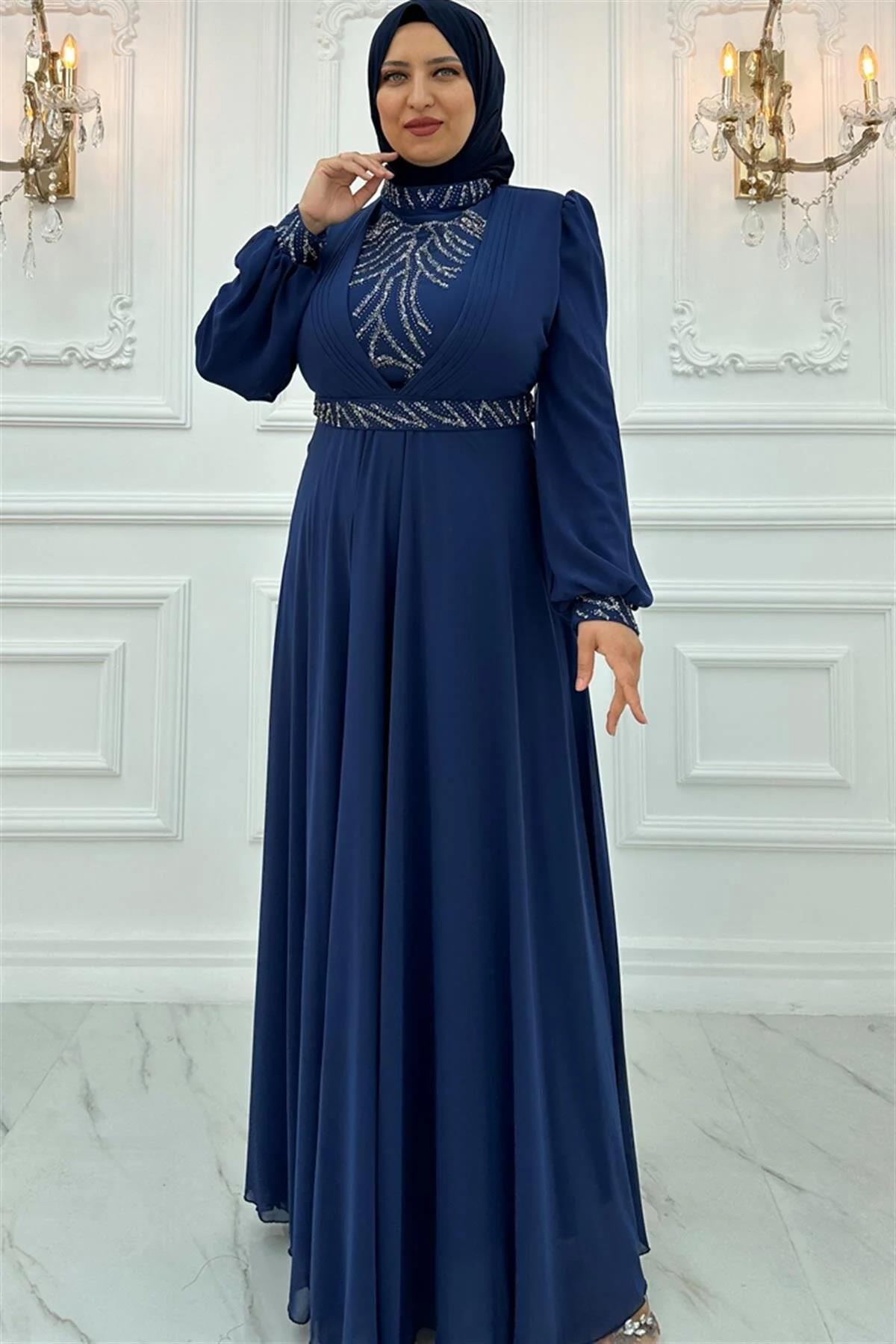İREM ŞİFON ABİYEAMH868-İNDİGOAmine Hüma