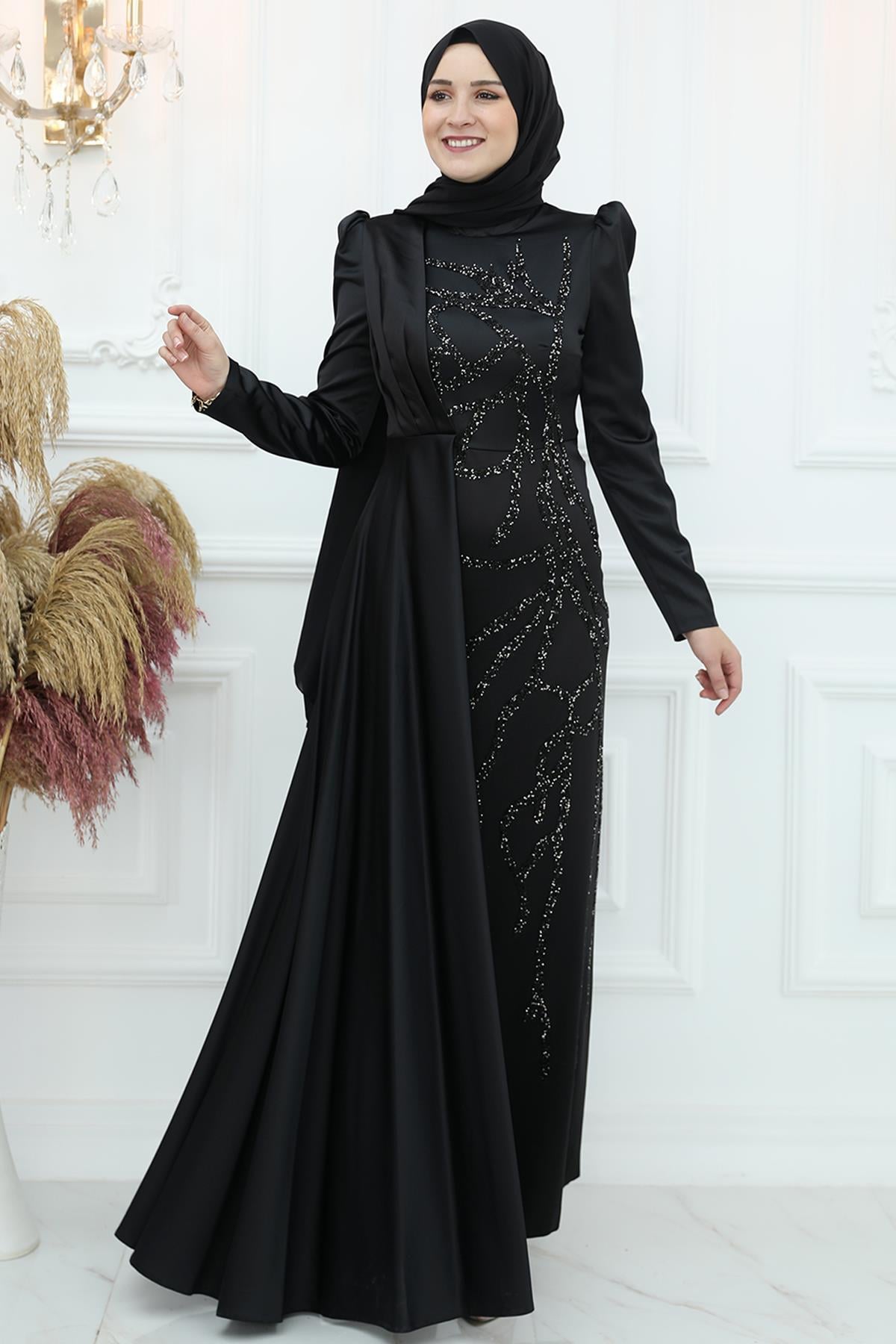 BURÇİN ABİYEAMH924-SİYAHAmine Hüma