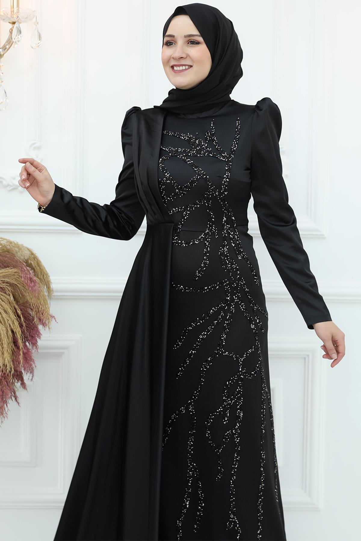 BURÇİN ABİYEAMH924-SİYAHAmine Hüma