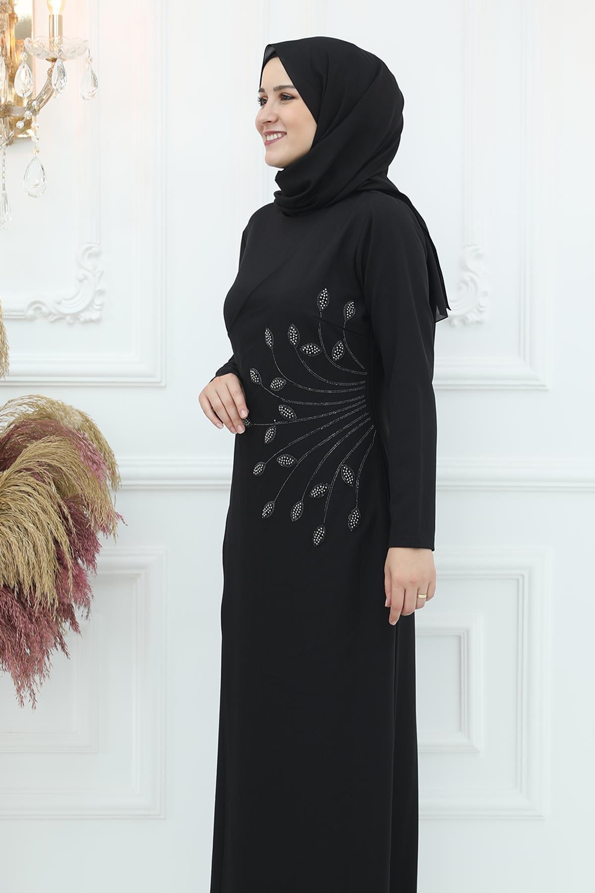 MİSLİNA ABİYEAMH932-SİYAHAmine Hüma
