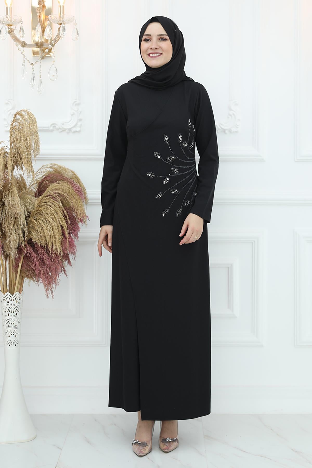 MİSLİNA ABİYEAMH932-SİYAHAmine Hüma