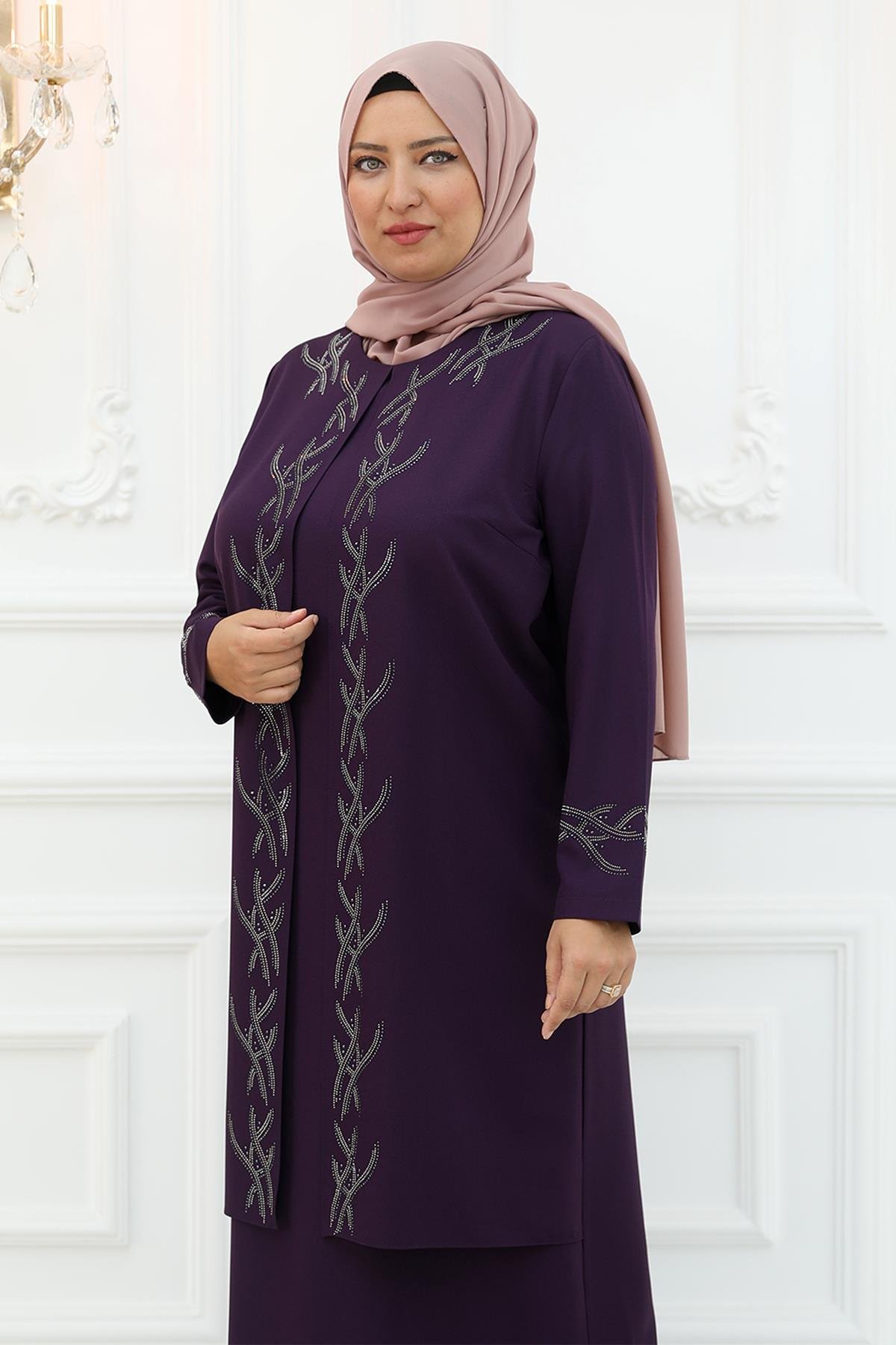 Züleyha Abiye Elbise Mor AMH936AMH936-MORAmine Hüma