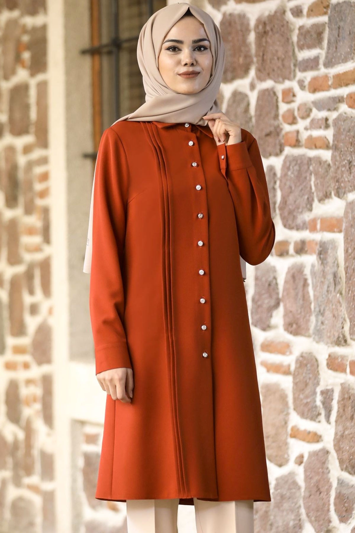 Eliz İkili Takım Kiremit ANR10ANR10-KİREMİTAhunur Moda